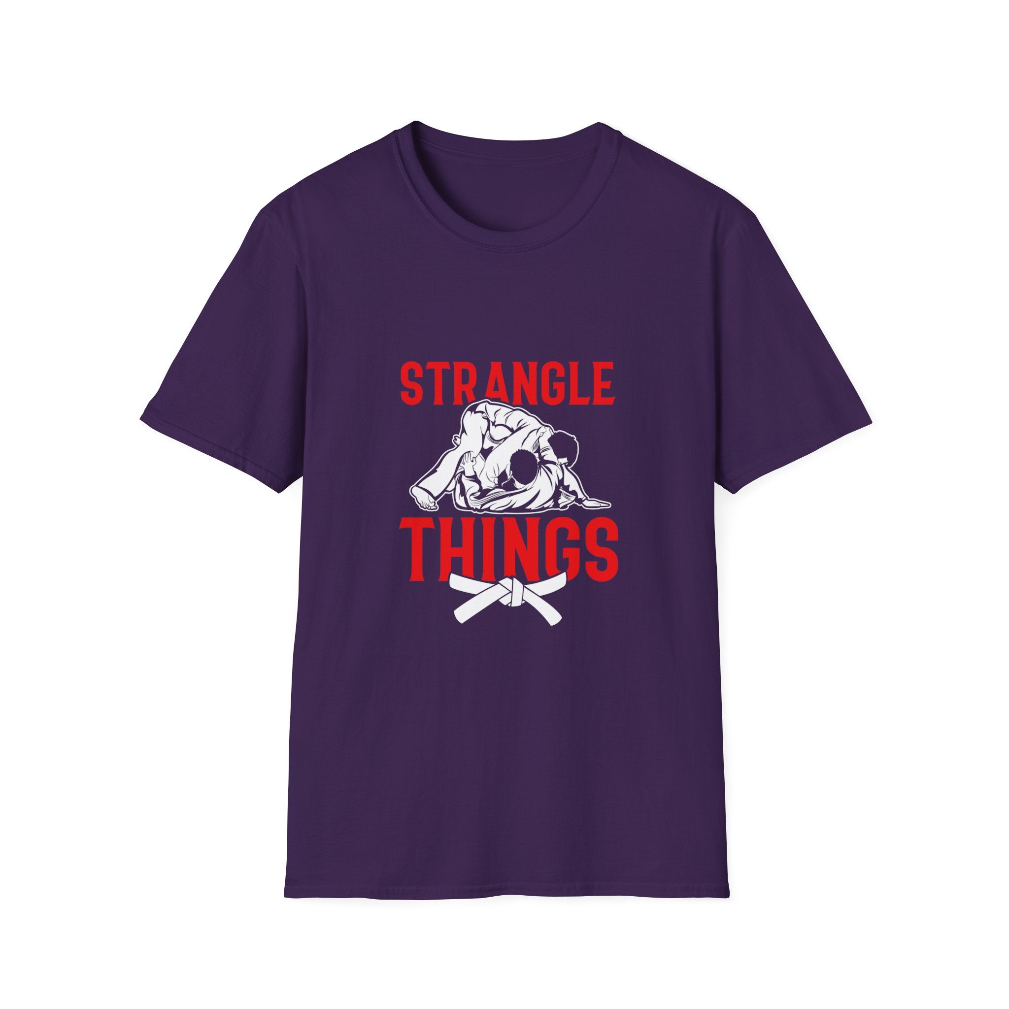 Strangle Things White Belt Unisex Softstyle T-Shirt
