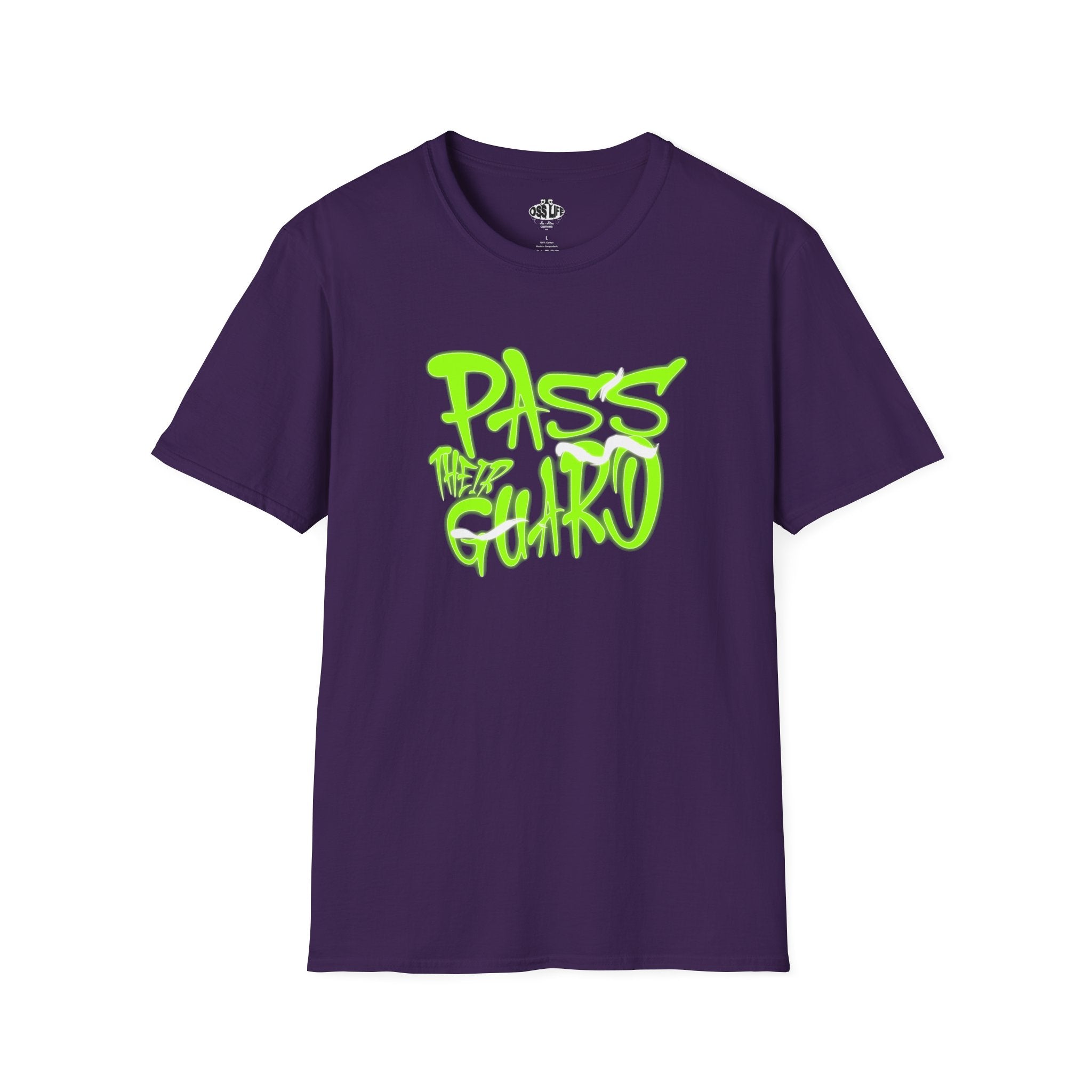 Pass Their Guard Neon GraffitiSoftstyle Adult Unisex T-shirt