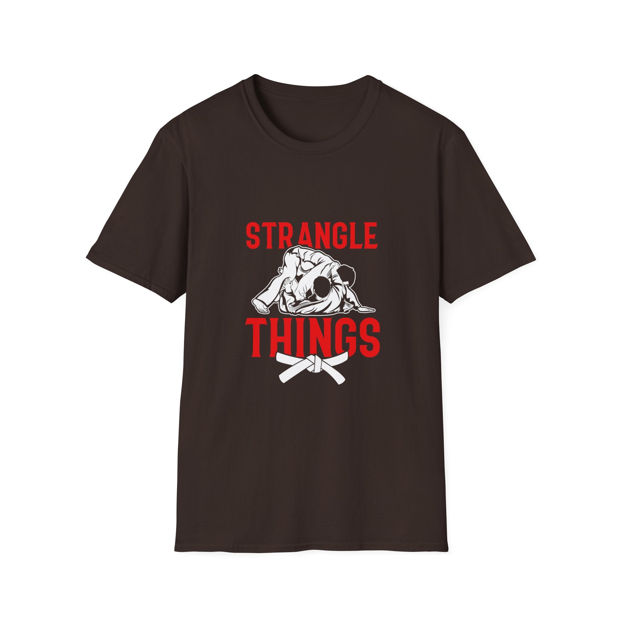 Strangle Things White Belt Unisex Softstyle T-Shirt