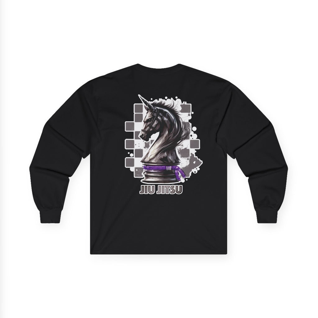 Jiu Jitsu Purple Belt Chess Piece Unisex Long Sleeve T-Shirt