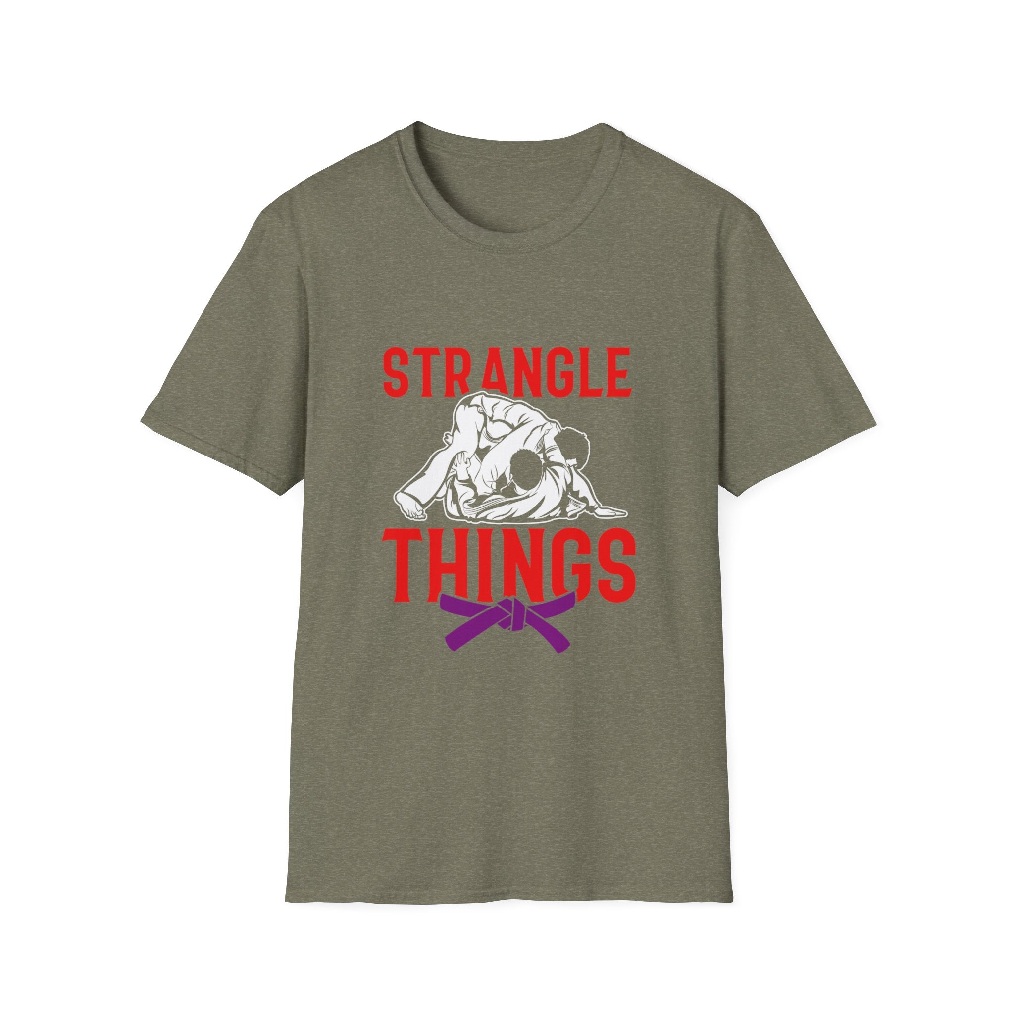 Strangle Things Purple Belt Unisex Softstyle T-Shirt