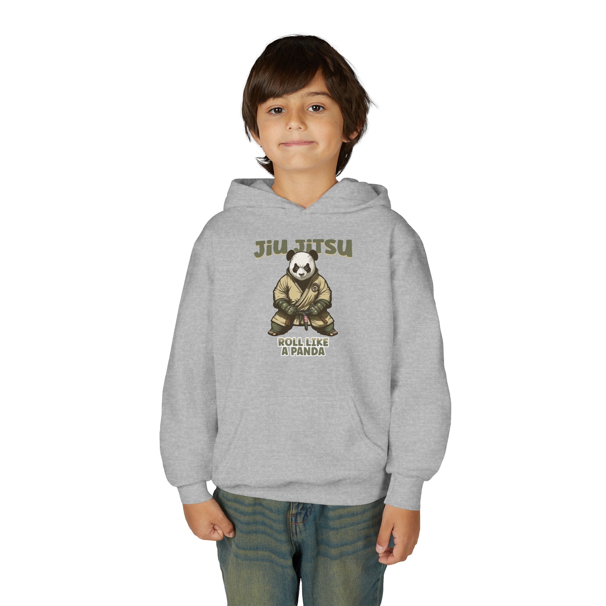Kids Jiu Jitsu Panda Hoodie Sweatshirt