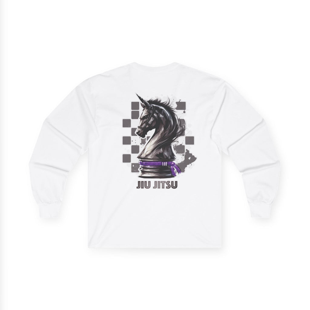 Jiu Jitsu Purple Belt Chess Piece Unisex Long Sleeve T-Shirt