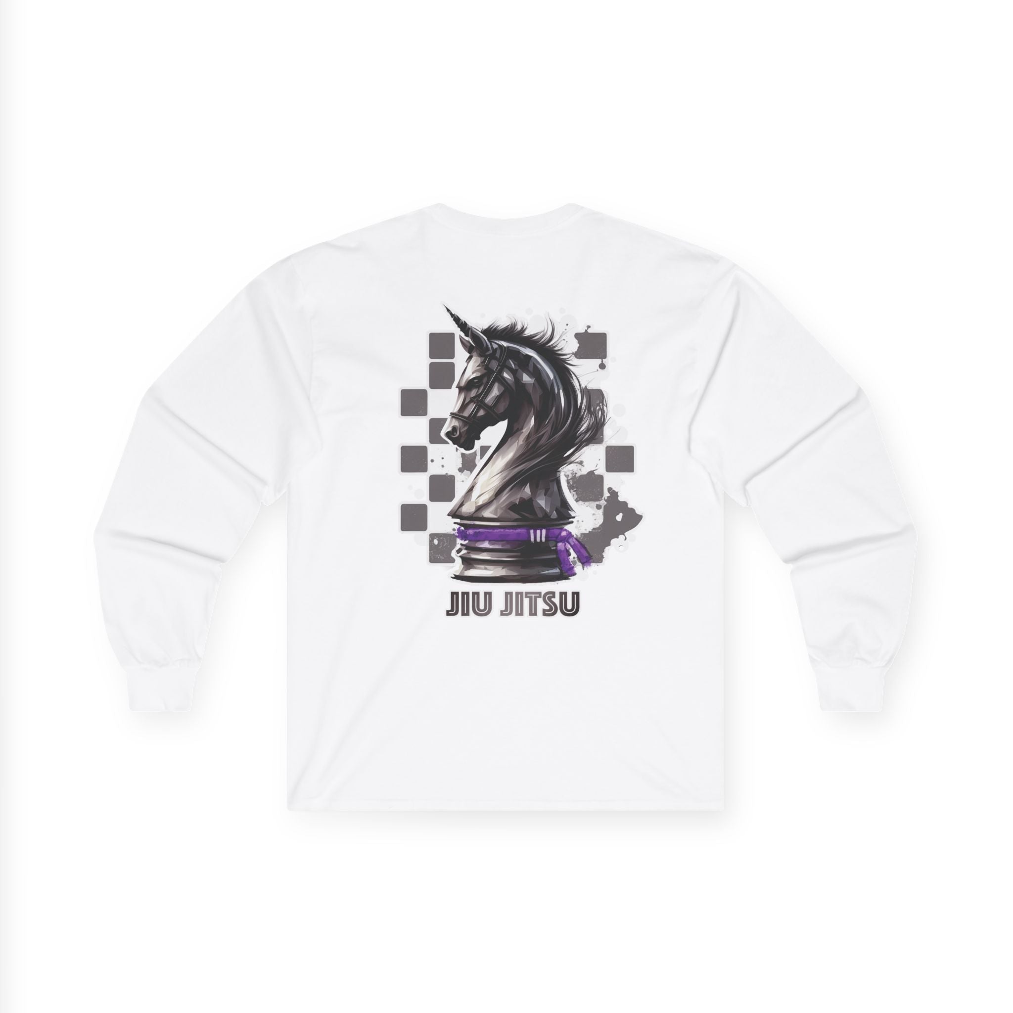 Jiu Jitsu Purple Belt Chess Piece Unisex Long Sleeve T-Shirt