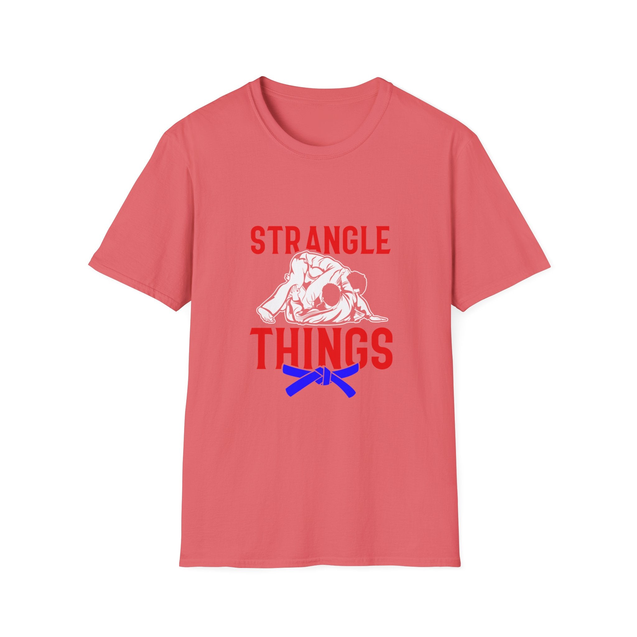 Strangle Things Blue Belt Unisex Softstyle T-Shirt