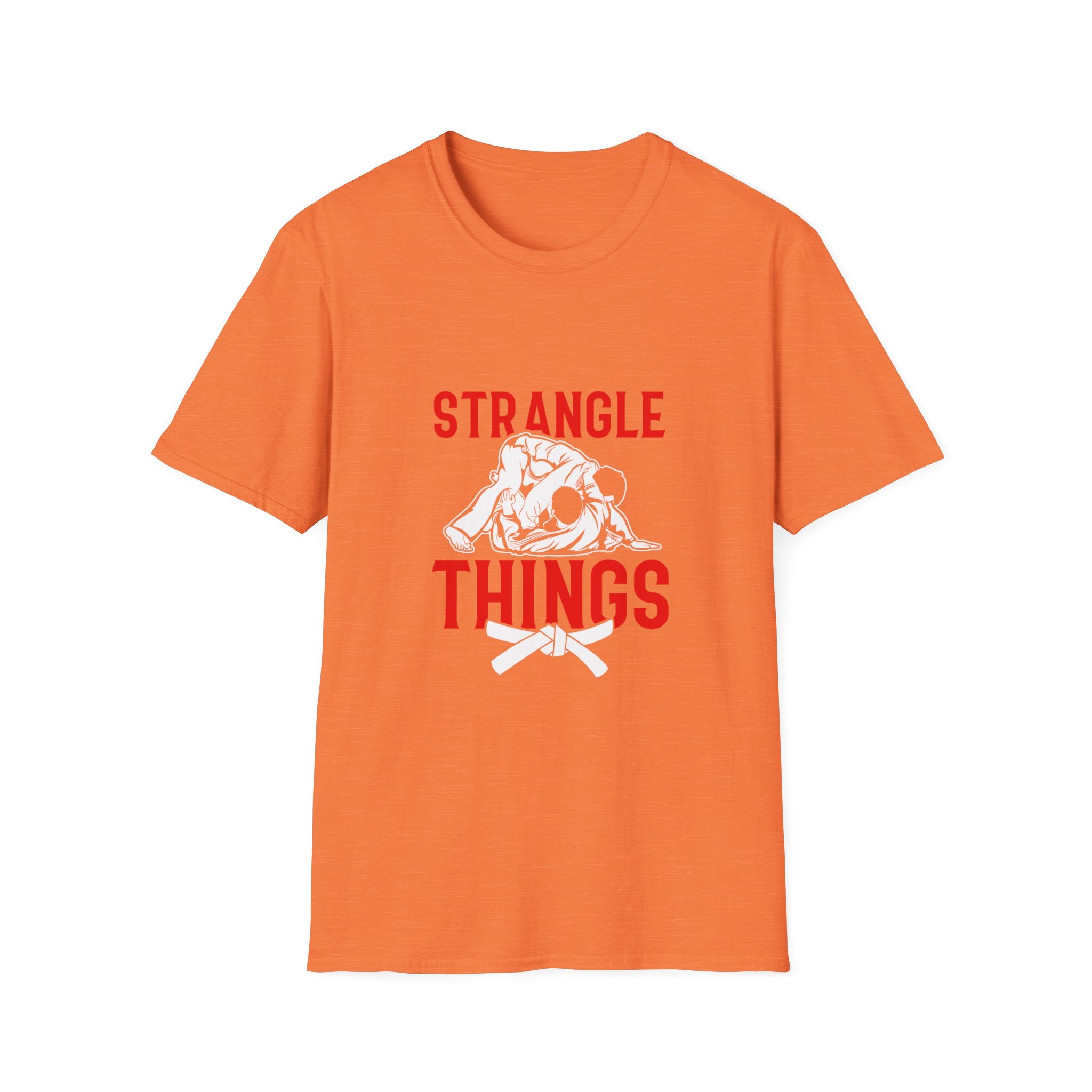 Strangle Things White Belt Unisex Softstyle T-Shirt