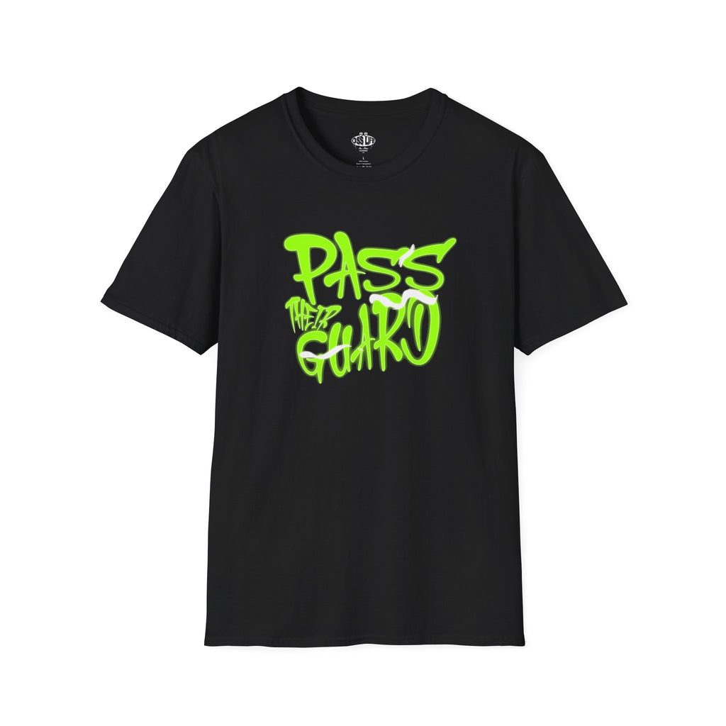 Pass Their Guard Neon GraffitiSoftstyle Adult Unisex T-shirt