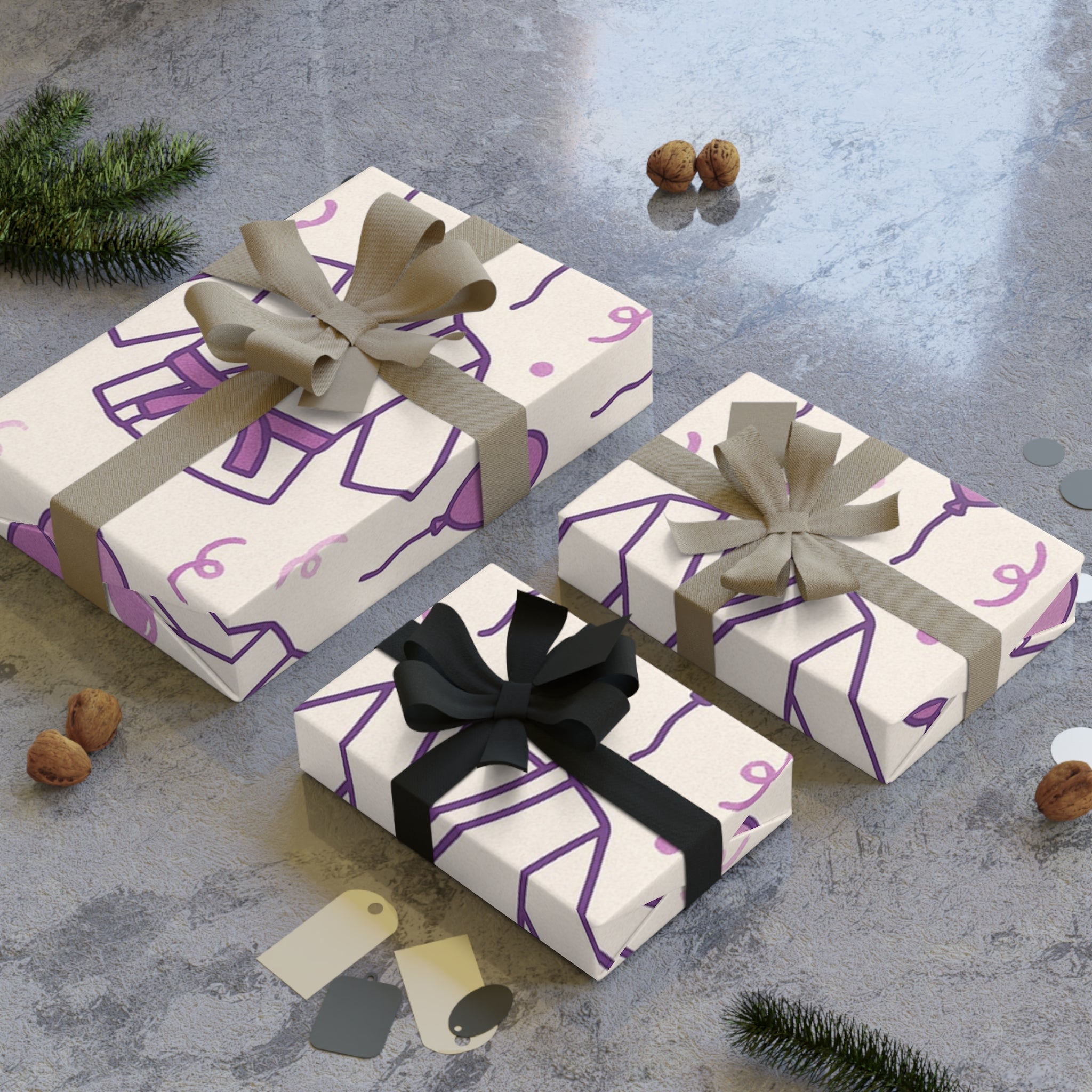 Jiu-Jitsu Purple Belt Promotion or Birthday Wrapping Paper (1 roll)