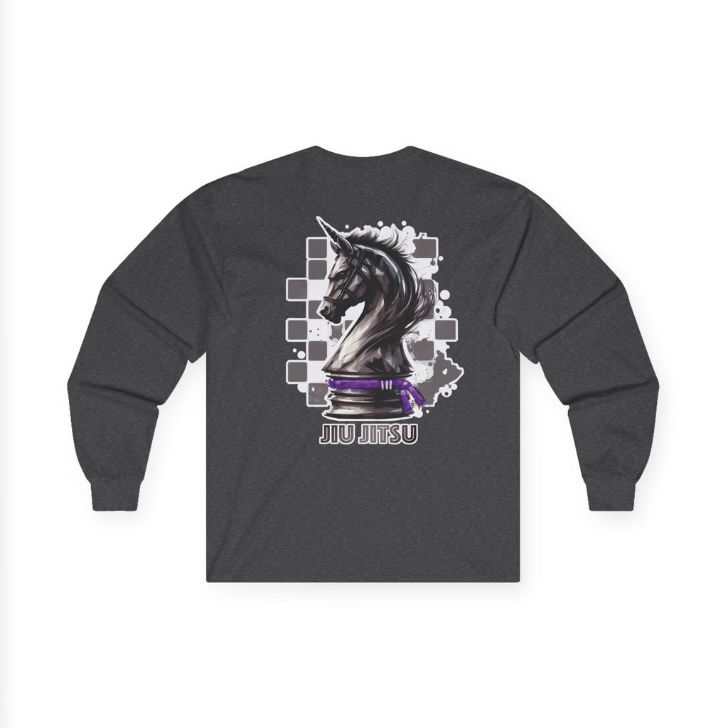 Jiu Jitsu Purple Belt Chess Piece Unisex Long Sleeve T-Shirt
