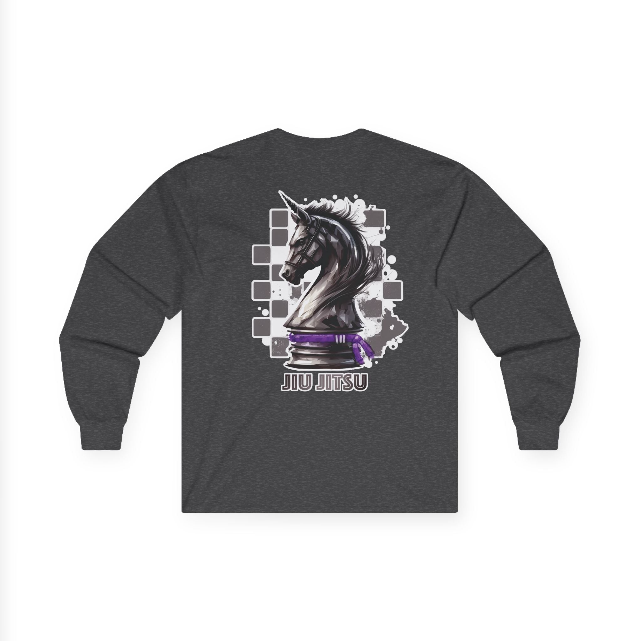 Jiu Jitsu Purple Belt Chess Piece Unisex Long Sleeve T-Shirt