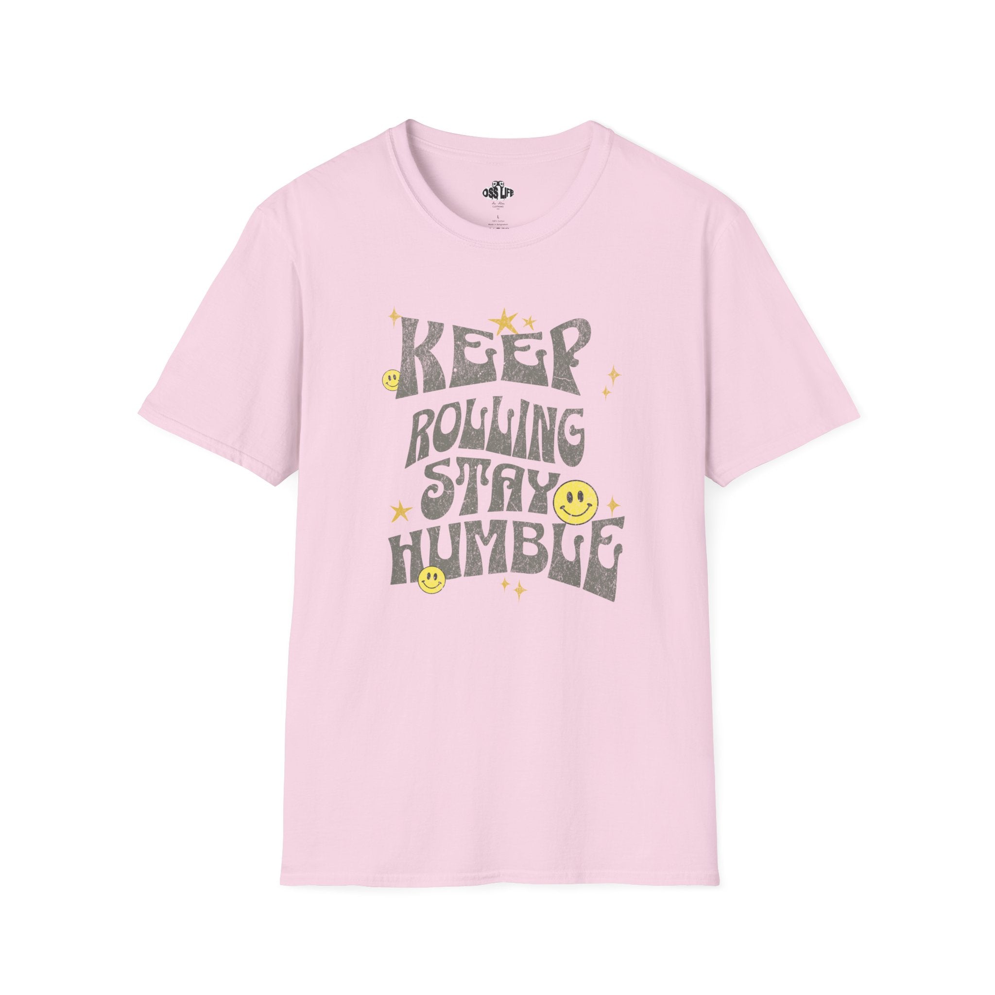 Keep Rolling Stay Humble Softstyle Adult Unisex T-shirt