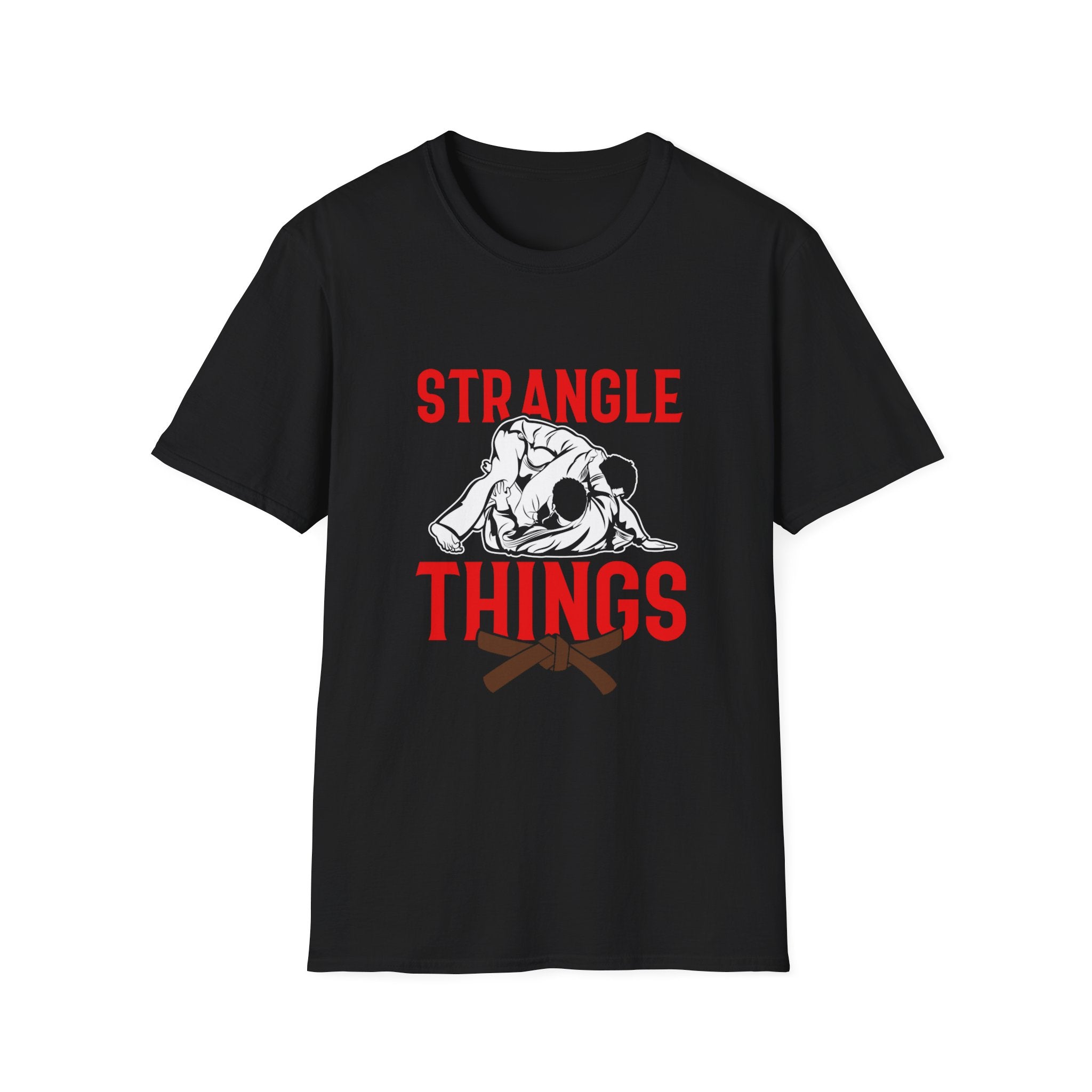 Strangle Things Brown Belt Unisex Softstyle T-Shirt