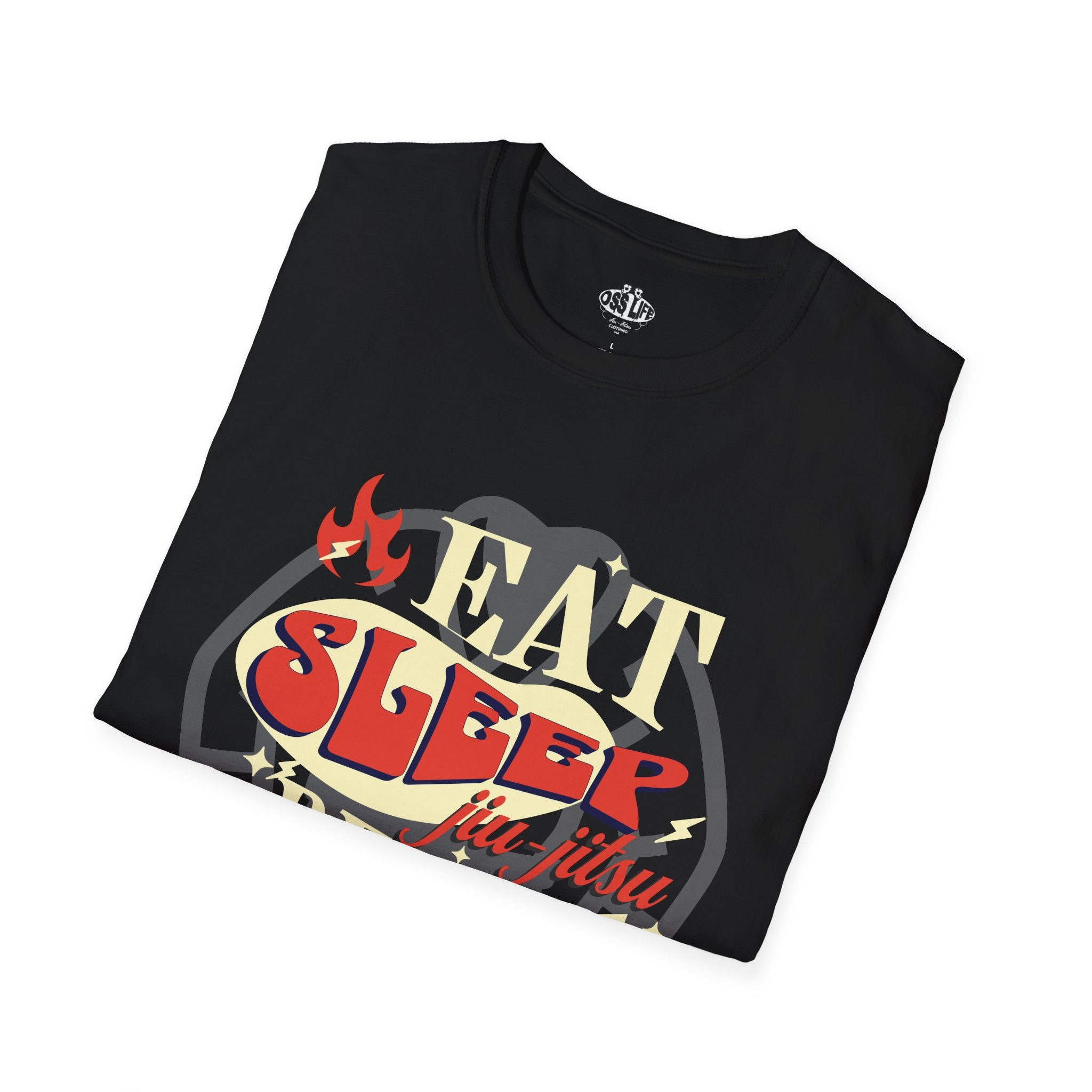 Eat Sleep Jiu-Jitsu Repeat Softstyle Adult Unisex T-shirt
