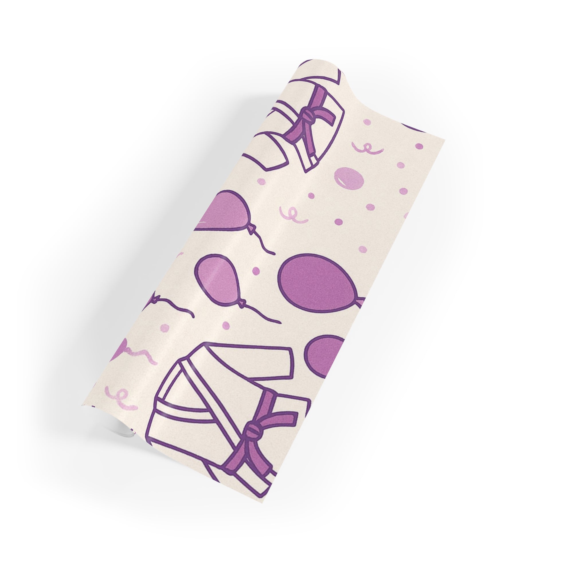 Jiu-Jitsu Purple Belt Promotion or Birthday Wrapping Paper (1 roll)