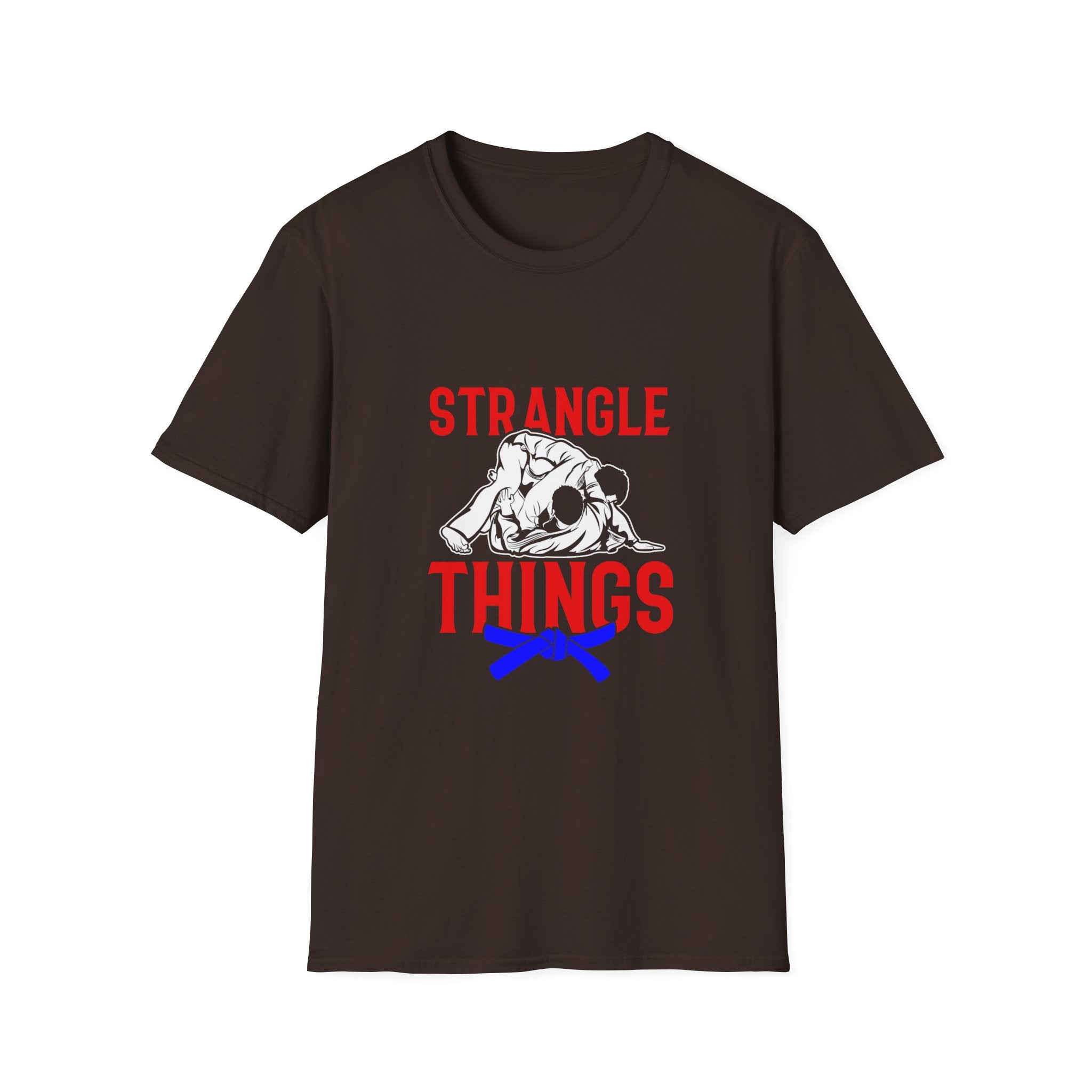 Strangle Things Blue Belt Unisex Softstyle T-Shirt