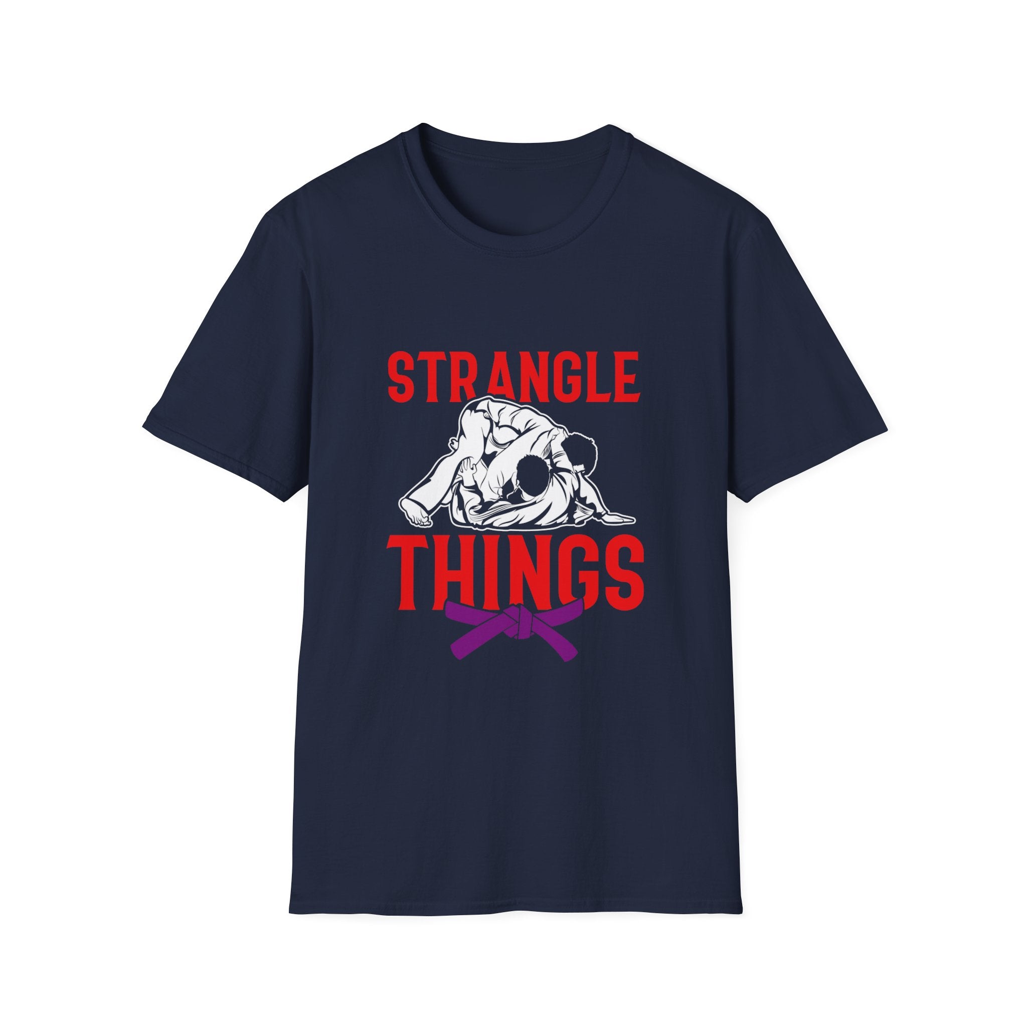 Strangle Things Purple Belt Unisex Softstyle T-Shirt