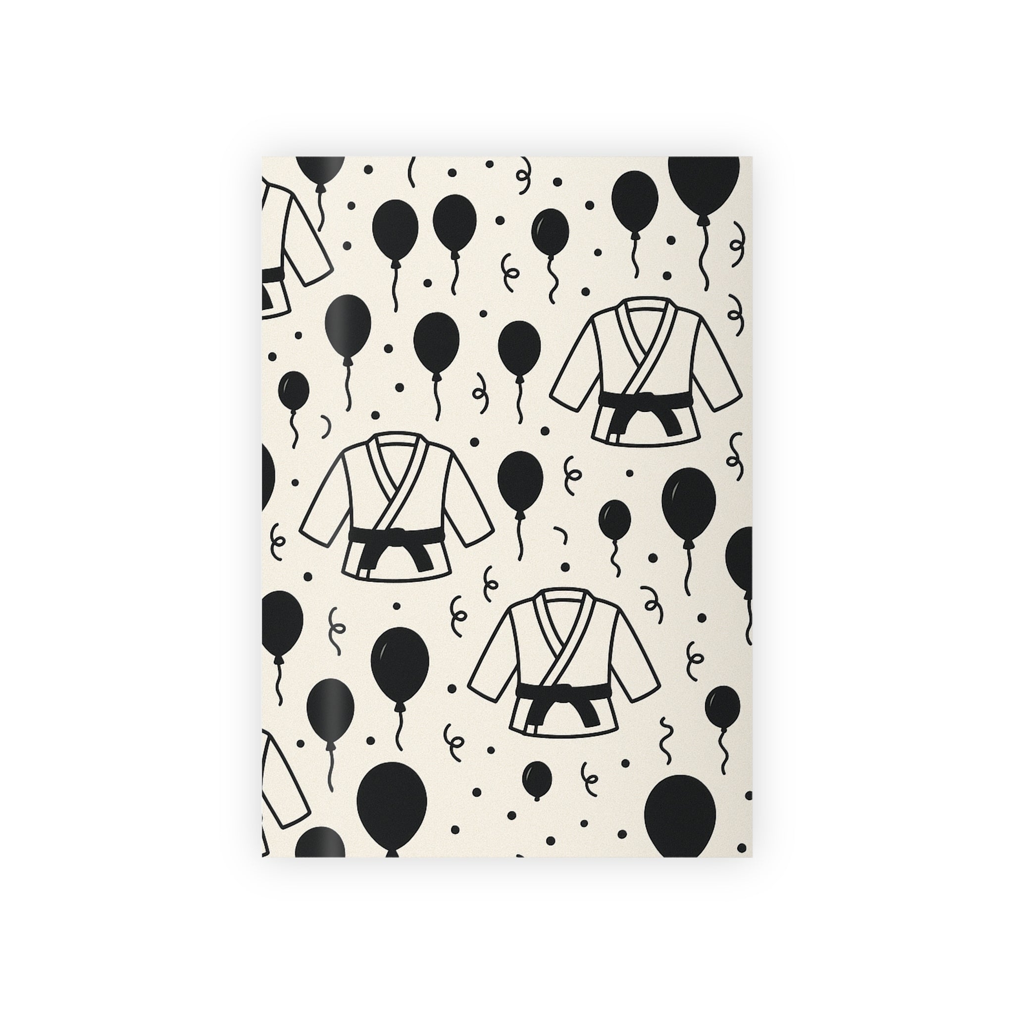 Jiu-Jitsu Black Belt Promotion or Birthday Wrapping Paper (1 roll)
