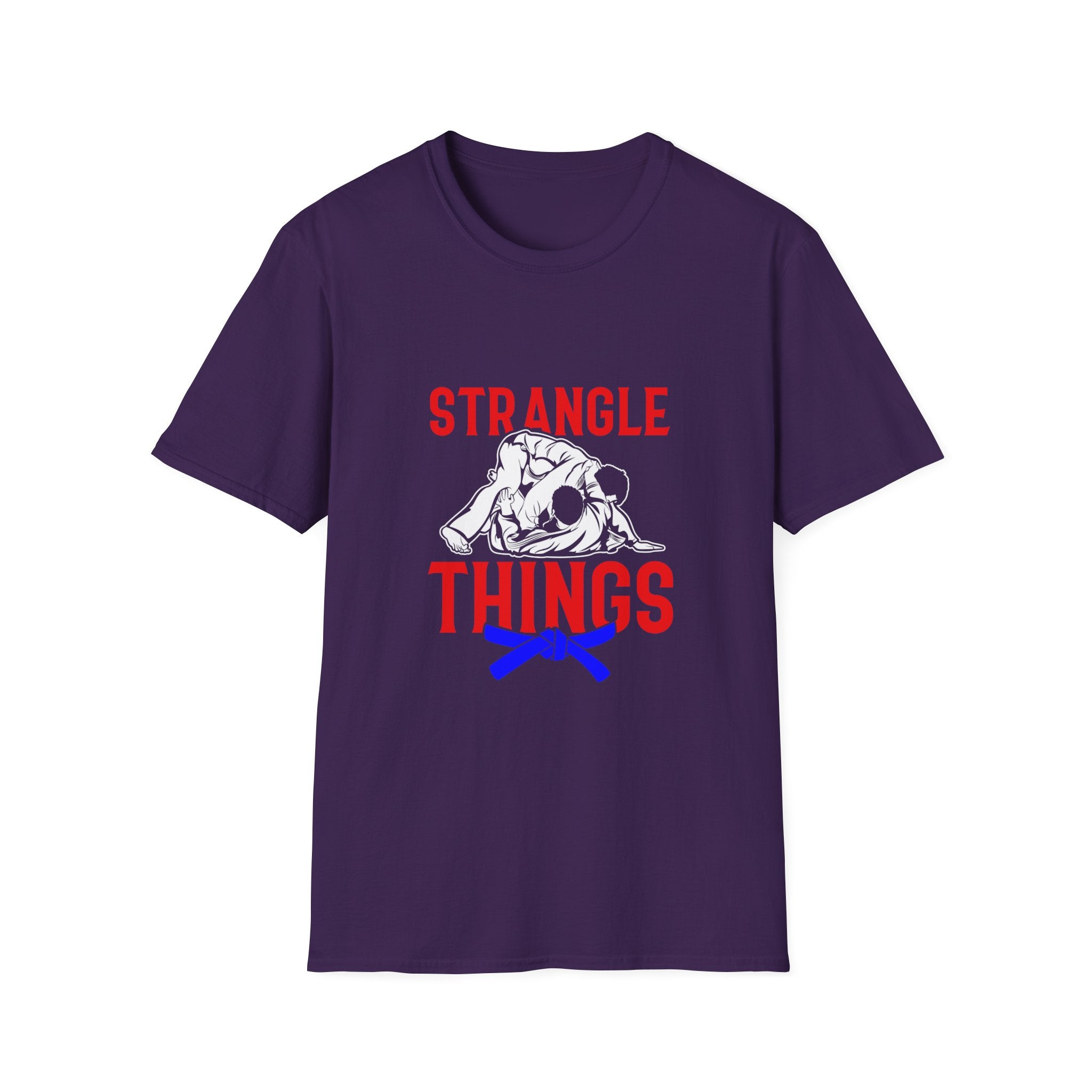 Strangle Things Blue Belt Unisex Softstyle T-Shirt