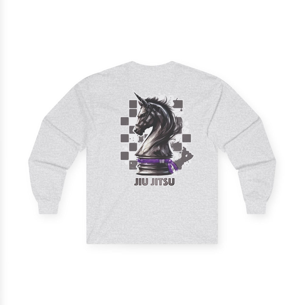 Jiu Jitsu Purple Belt Chess Piece Unisex Long Sleeve T-Shirt
