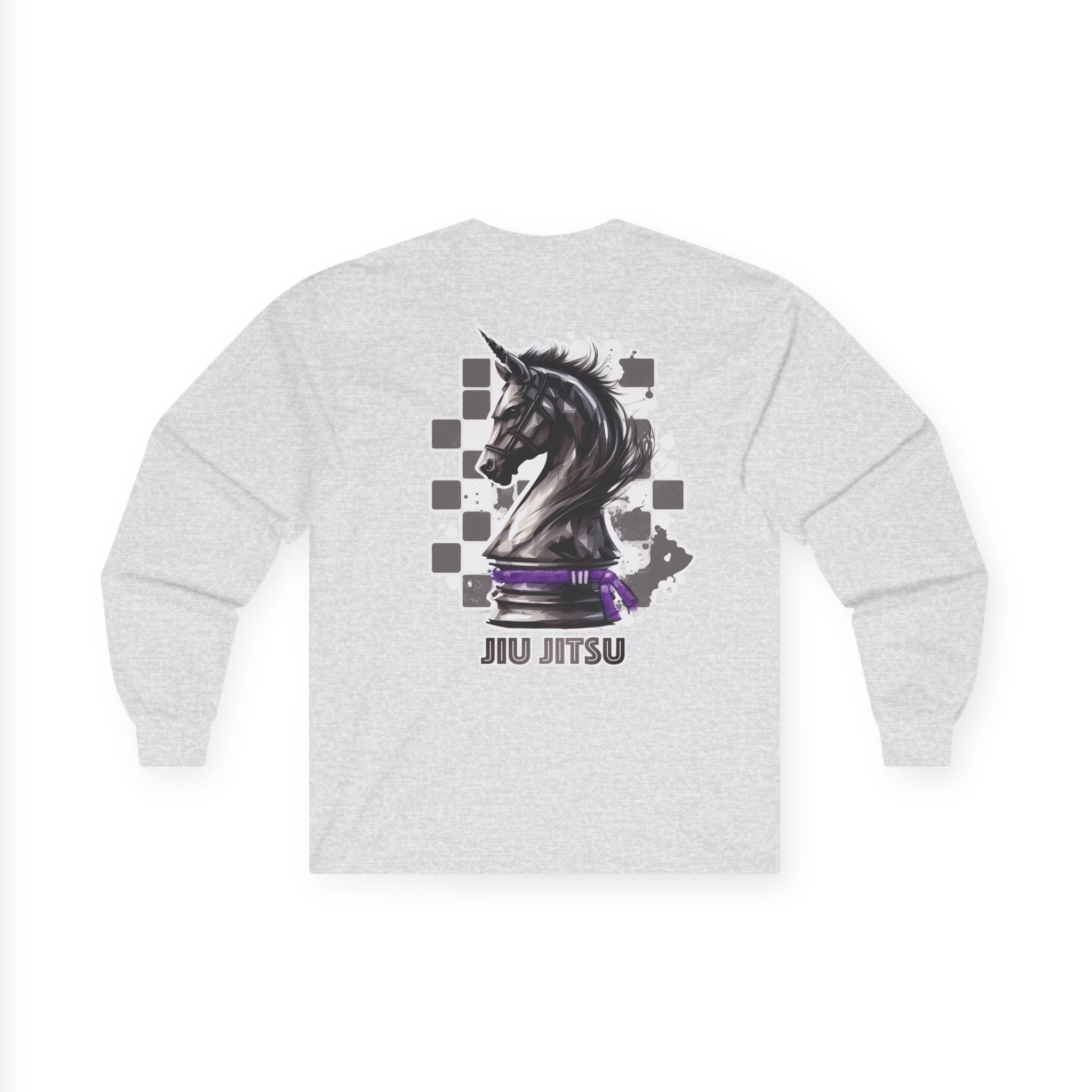 Jiu Jitsu Purple Belt Chess Piece Unisex Long Sleeve T-Shirt