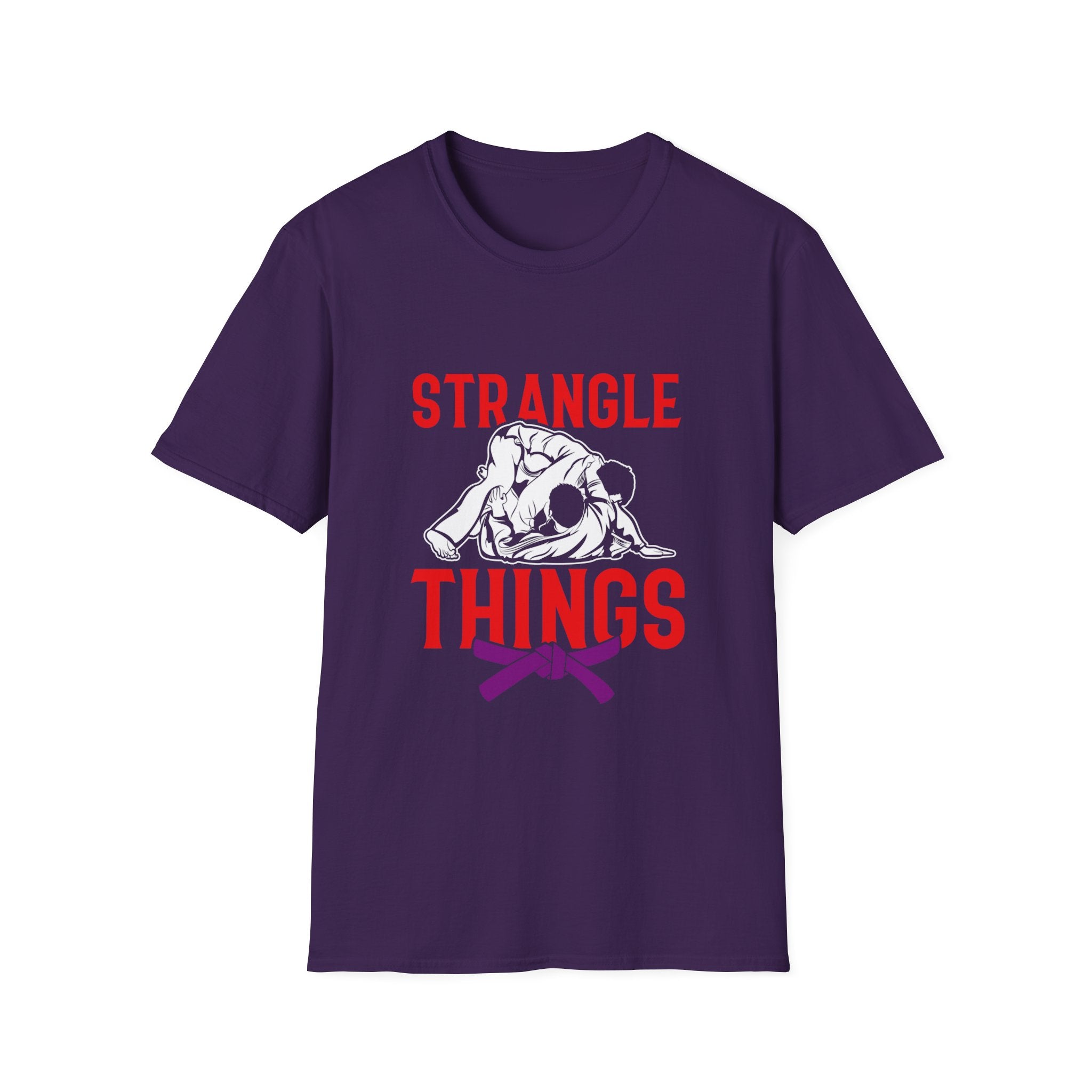 Strangle Things Purple Belt Unisex Softstyle T-Shirt