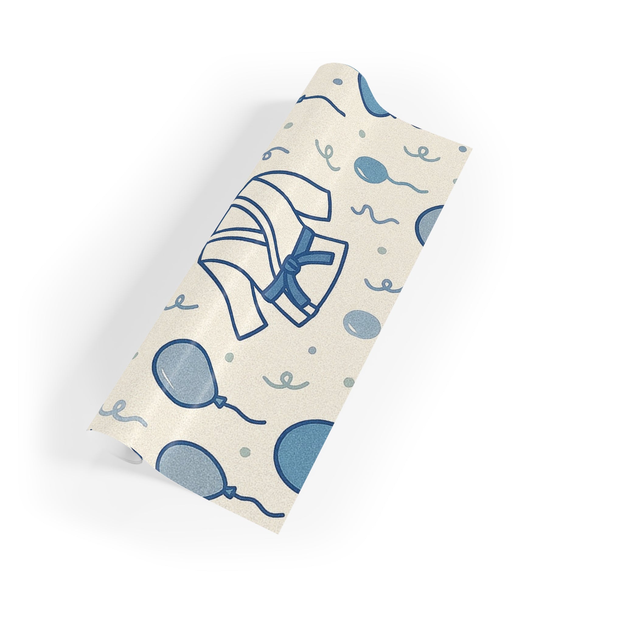 Jiu-Jitsu Blue Belt Promotion or Birthday Wrapping Paper (1 roll)