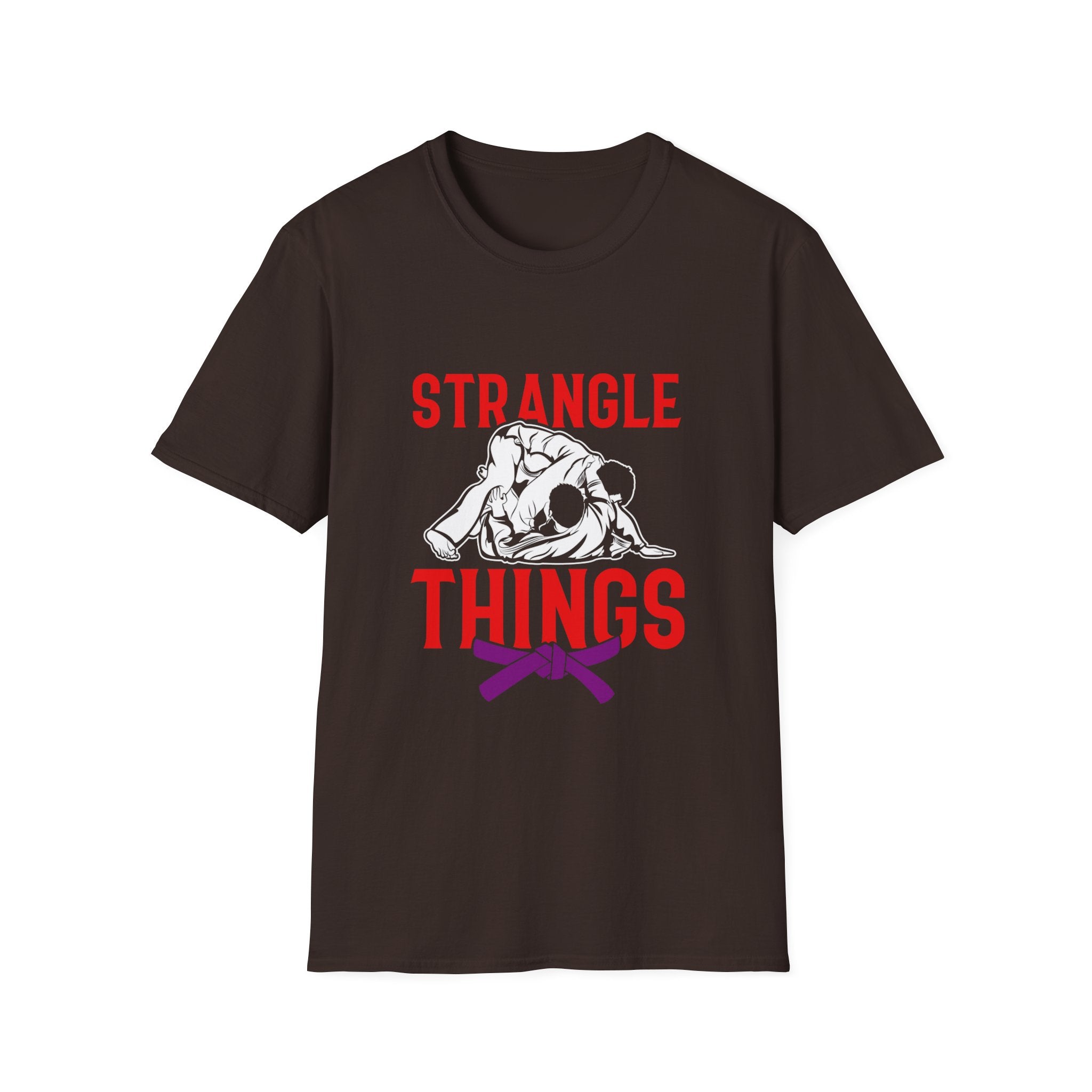 Strangle Things Purple Belt Unisex Softstyle T-Shirt