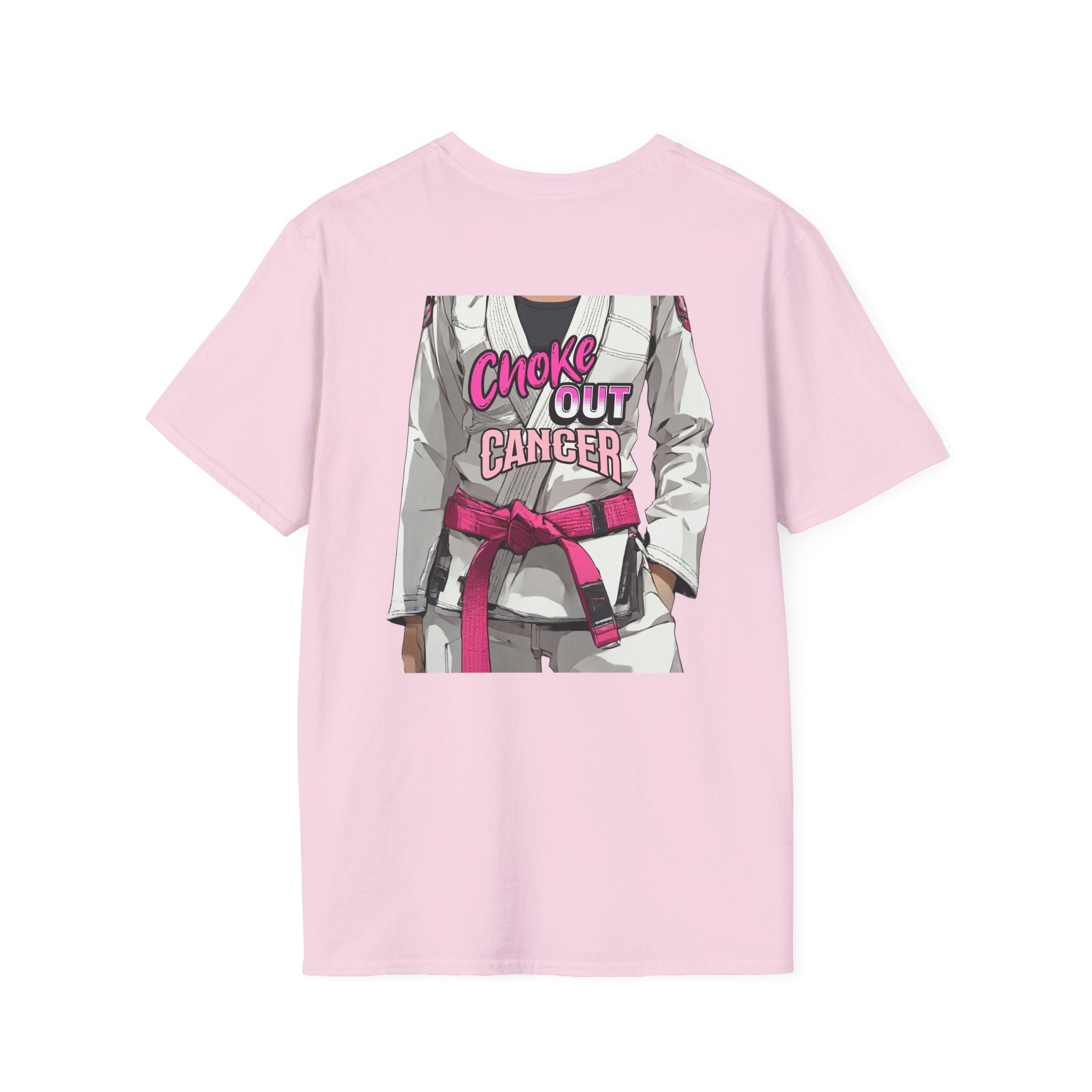 Choke Out Cancer Female Gi T-Shirt. Softstyle Adult Unisex T-shirt
