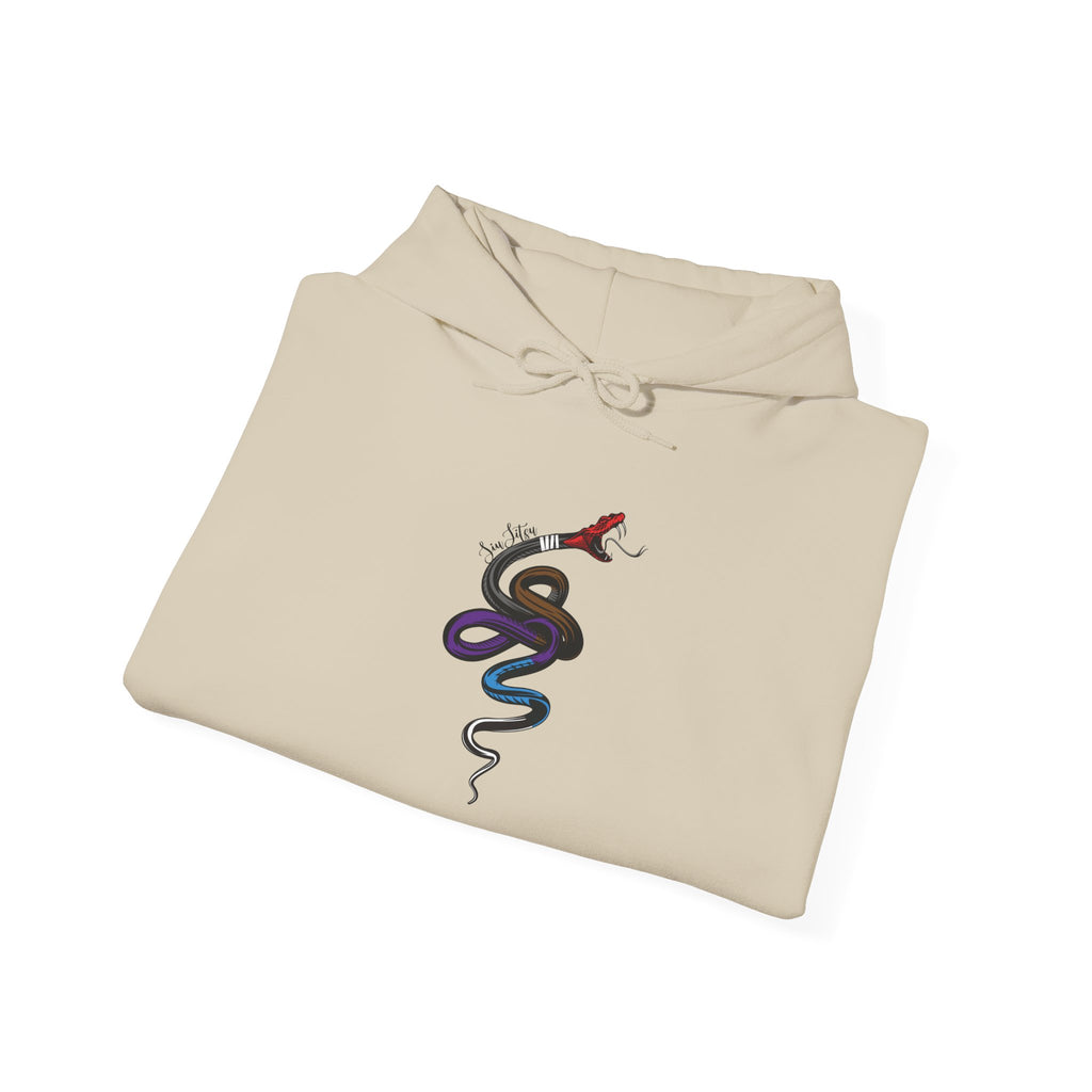 Snake Jiu-Jitsu Belt Levels Hoodie Unisex Heavy Blend Sweatshirt