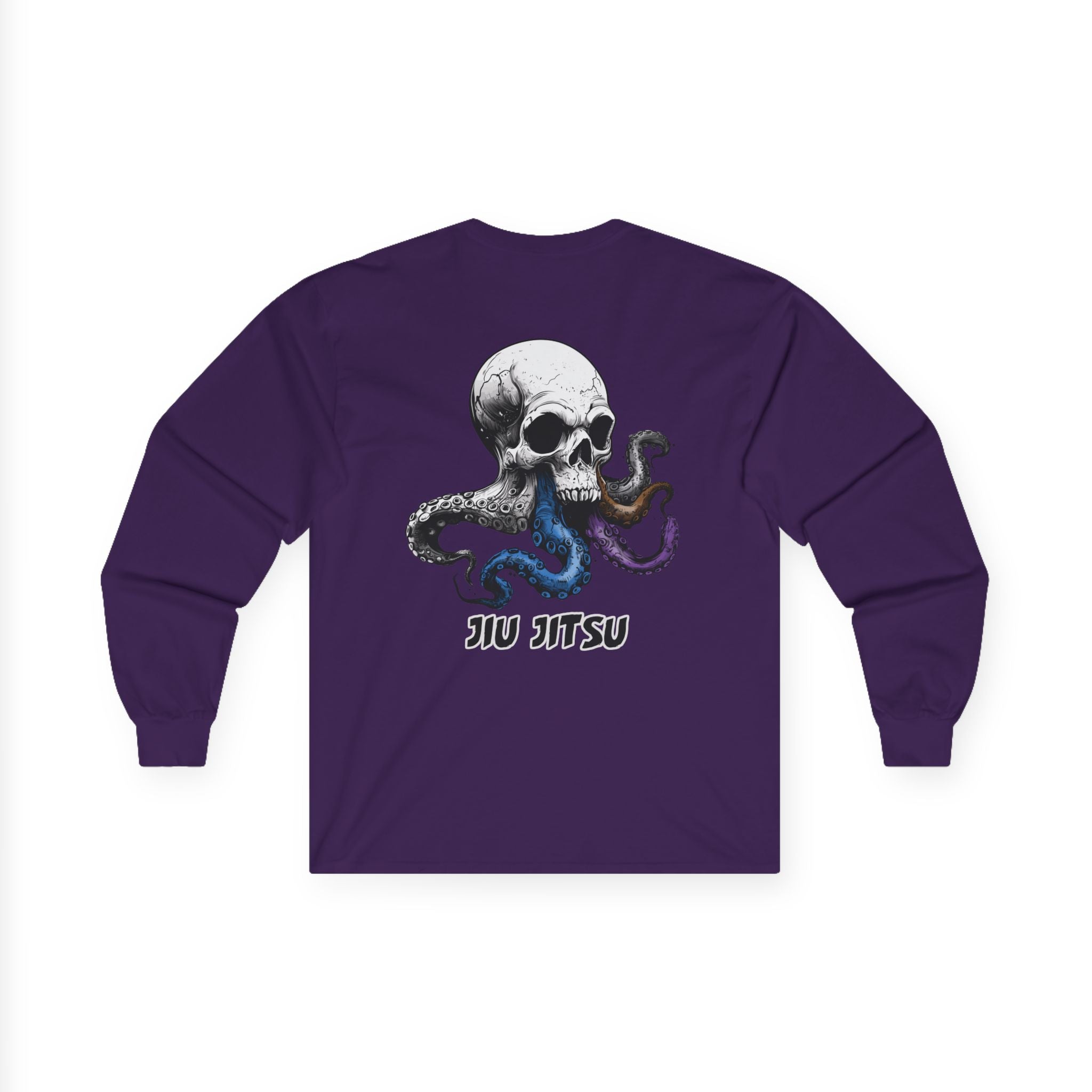 Skull Octopus Belts Jiu Jitsu Unisex Long Sleeve T-shirt