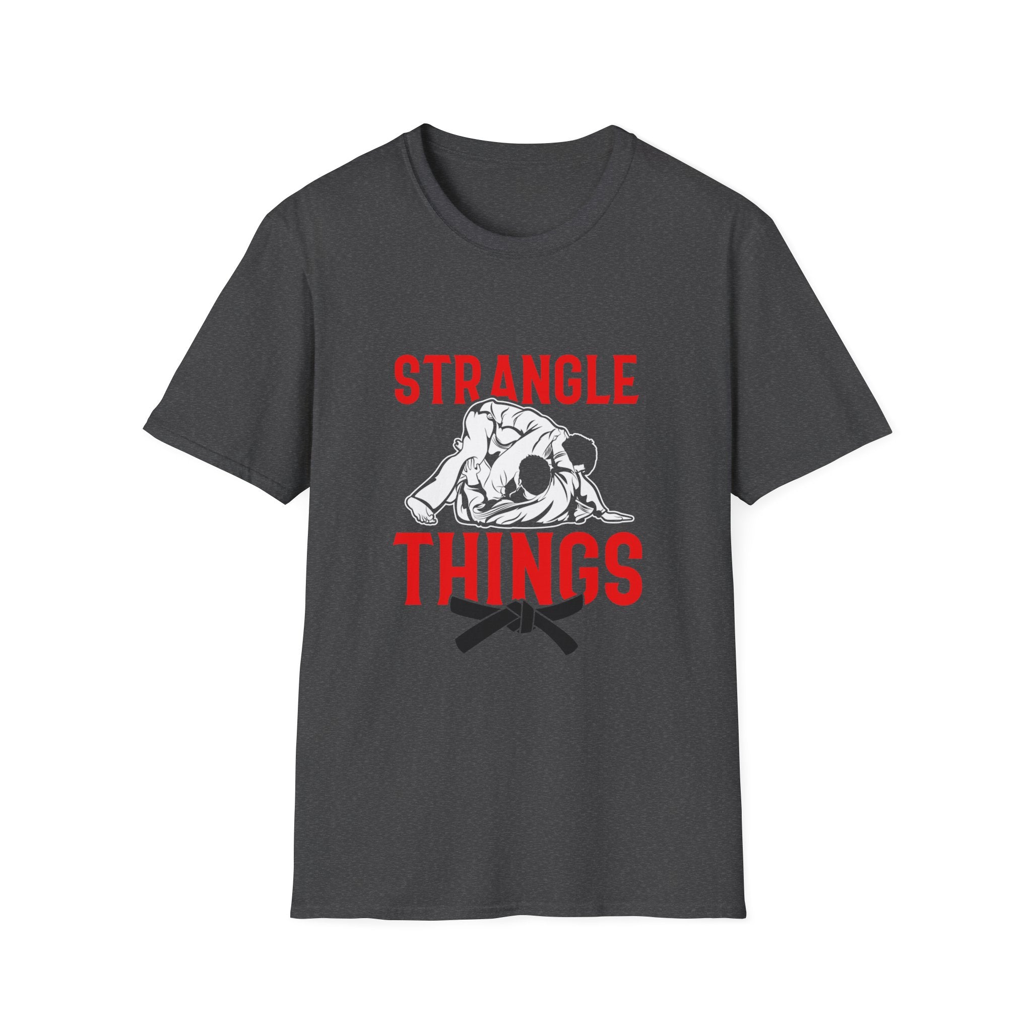 Strangle Things Black Belt Unisex Softstyle T-Shirt