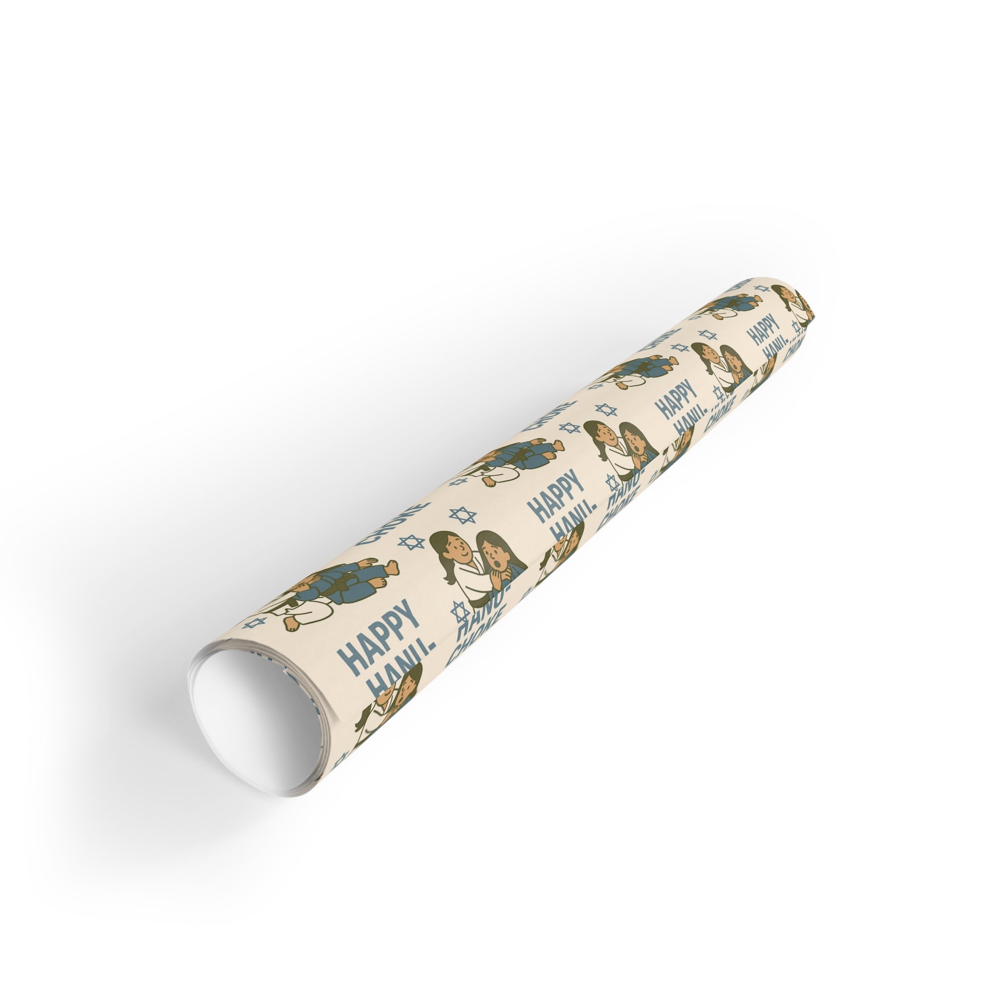Happy Hanu-Choke Ladies Jiu-Jitsu Holiday Gift Wrapping Paper Roll (1 roll)