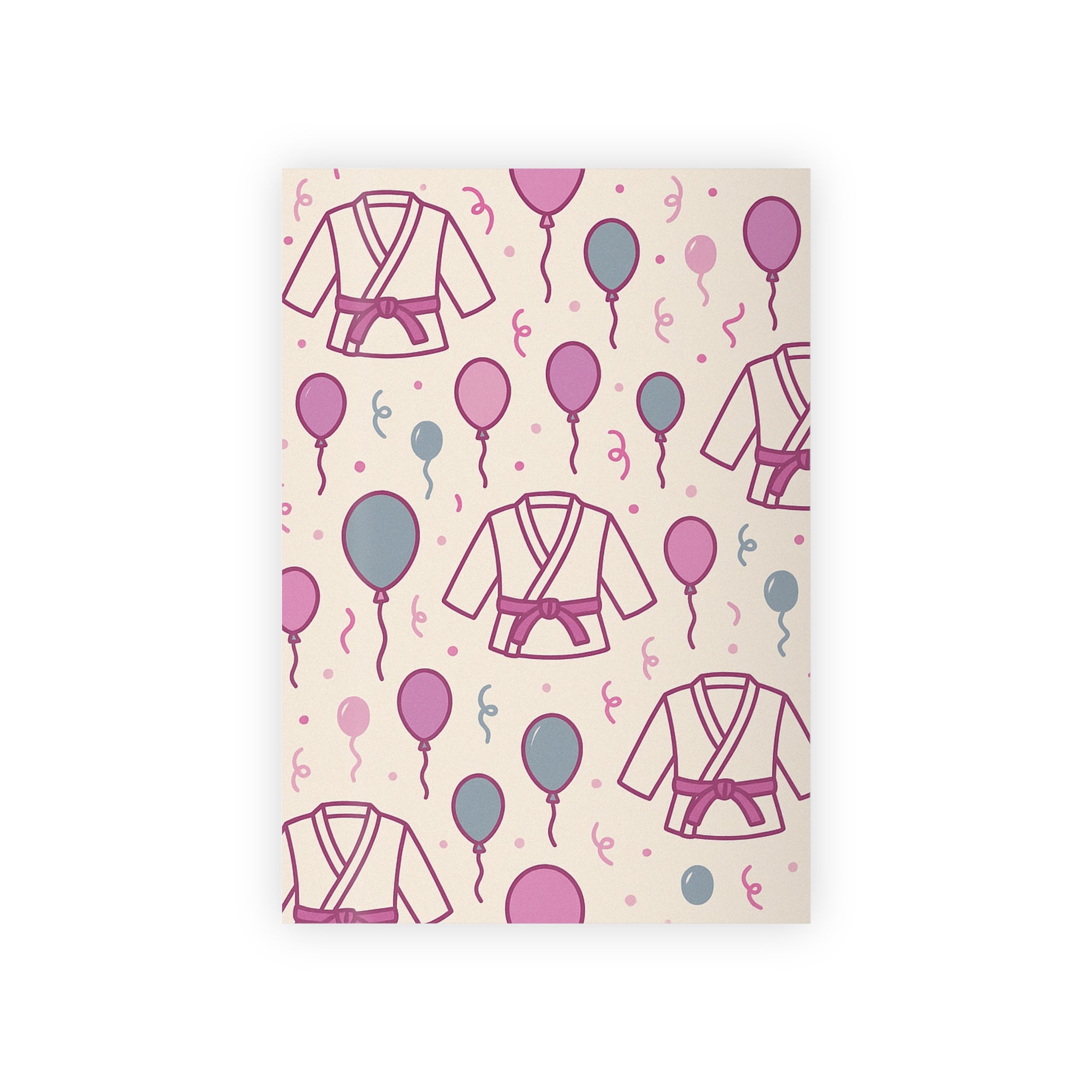 Jiu-Jitsu Pink Gi Wrapping Paper (1 roll)