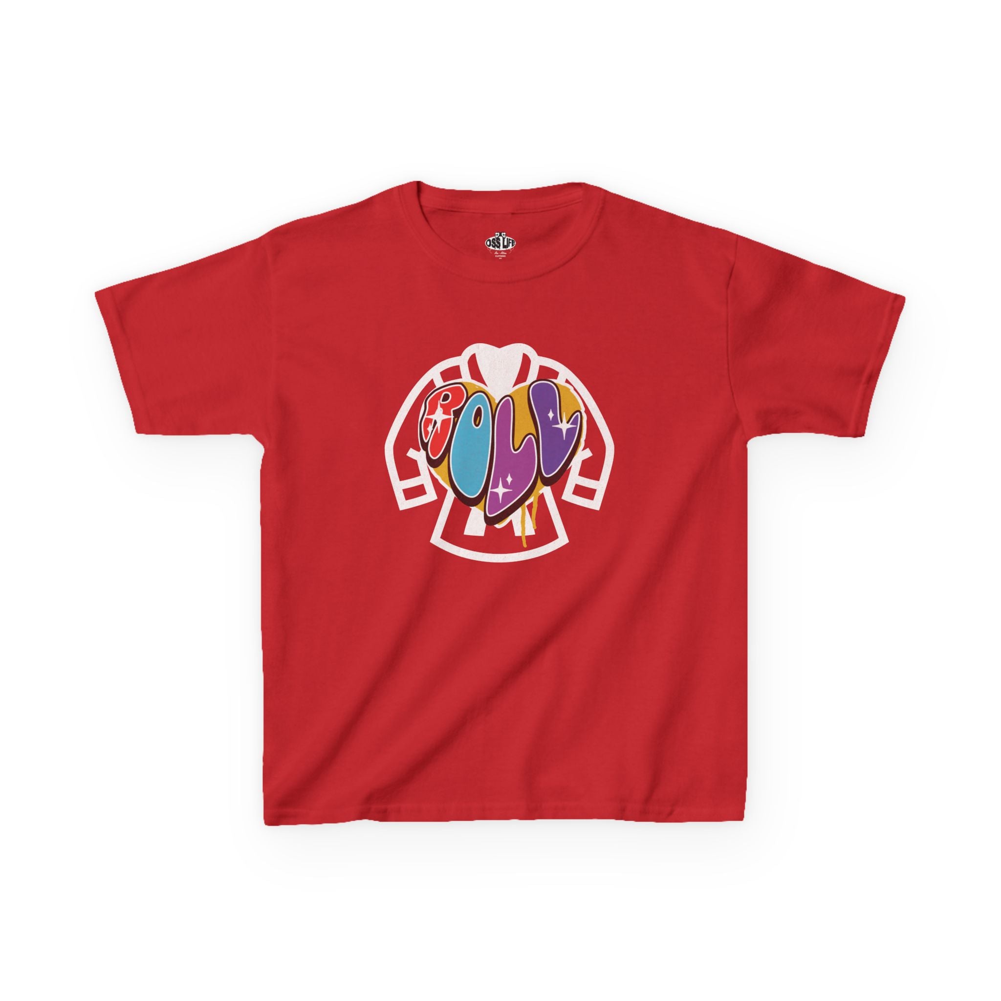 Kids Colorful Roll Heart Tee