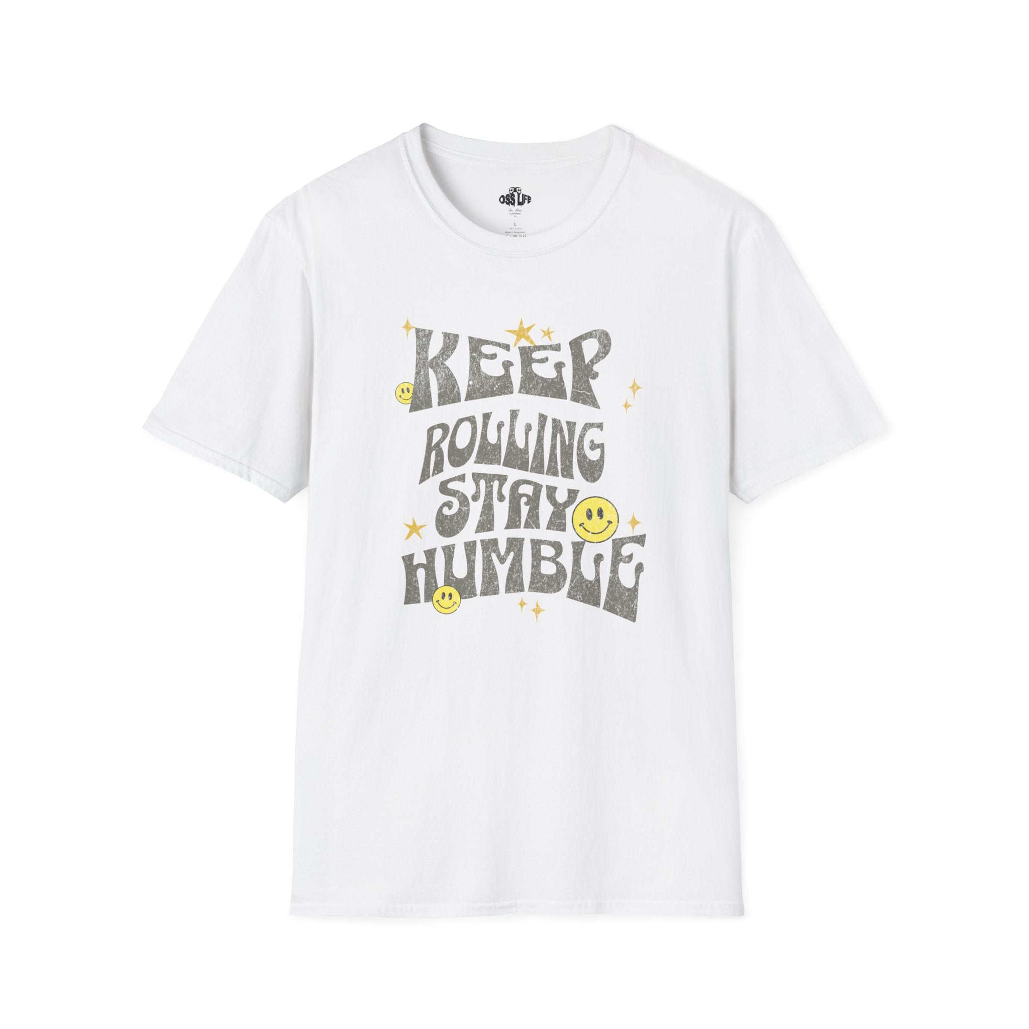 Keep Rolling Stay Humble Softstyle Adult Unisex T-shirt