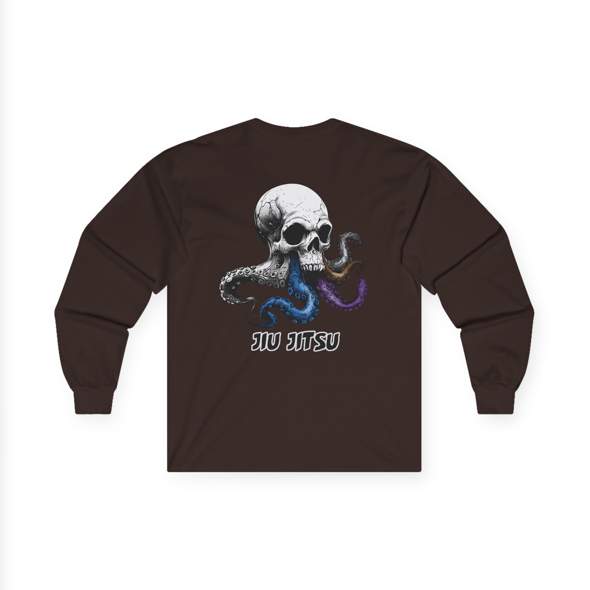 Skull Octopus Belts Jiu Jitsu Unisex Long Sleeve T-shirt