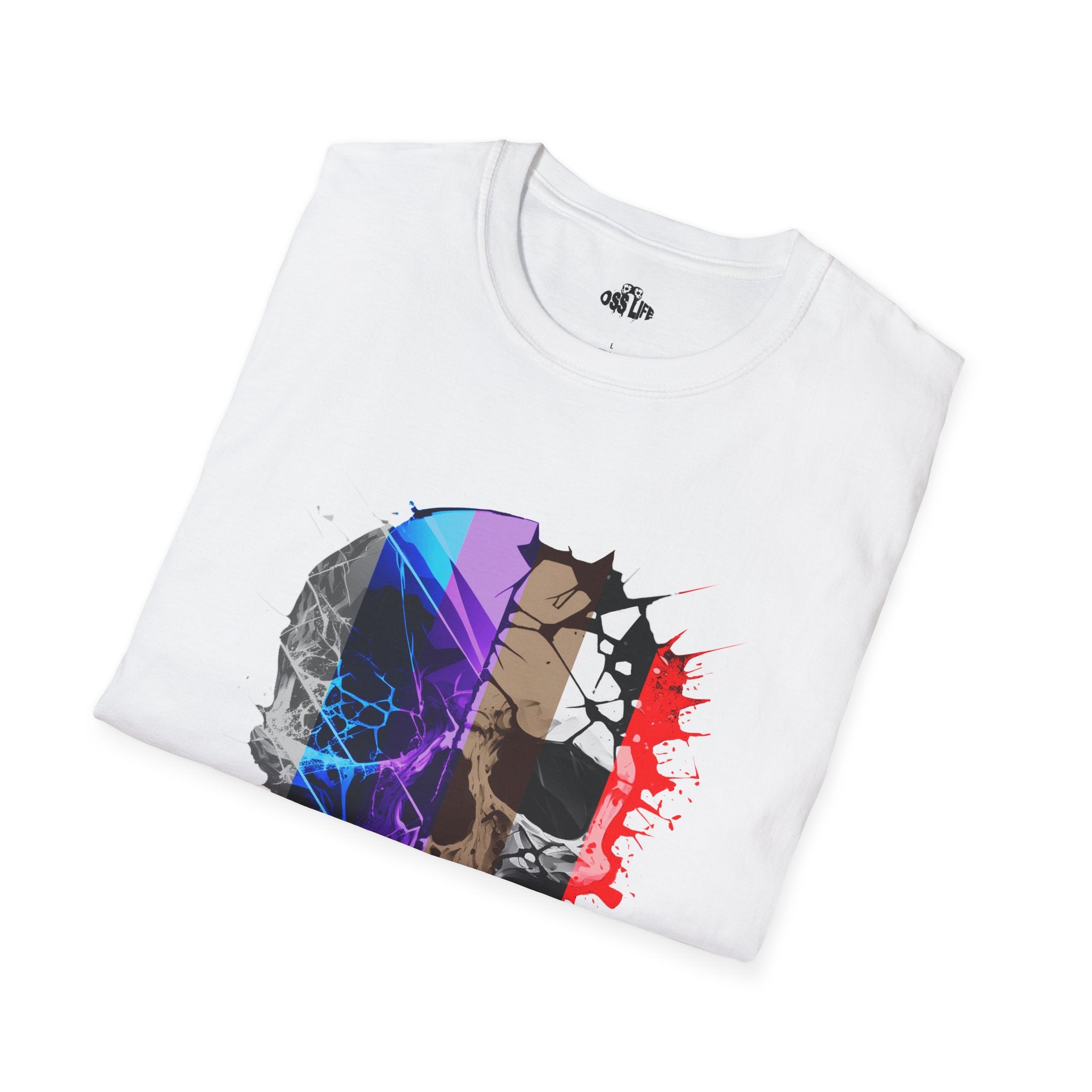 Jiu Jitsu Skull Belt T-Shirt Unisex Softstyle T-Shirt