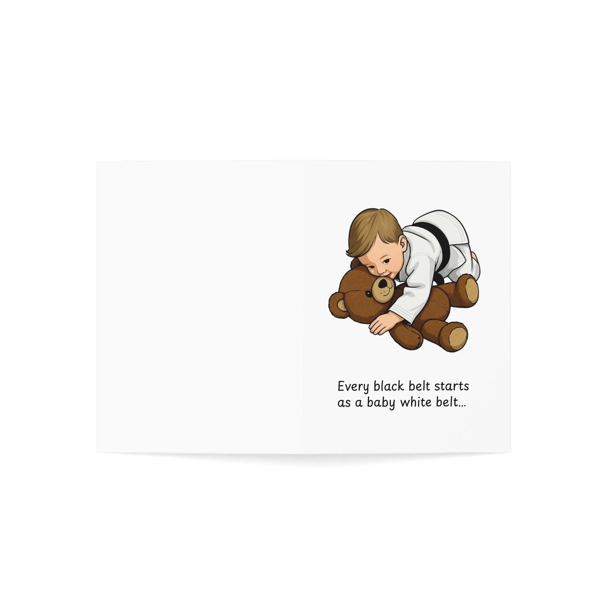 Jiu-Jitsu New Baby Boy Greeting Card (1 card)