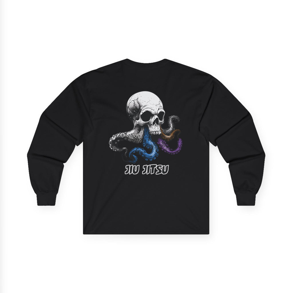 Skull Octopus Belts Jiu Jitsu Unisex Long Sleeve T-shirt