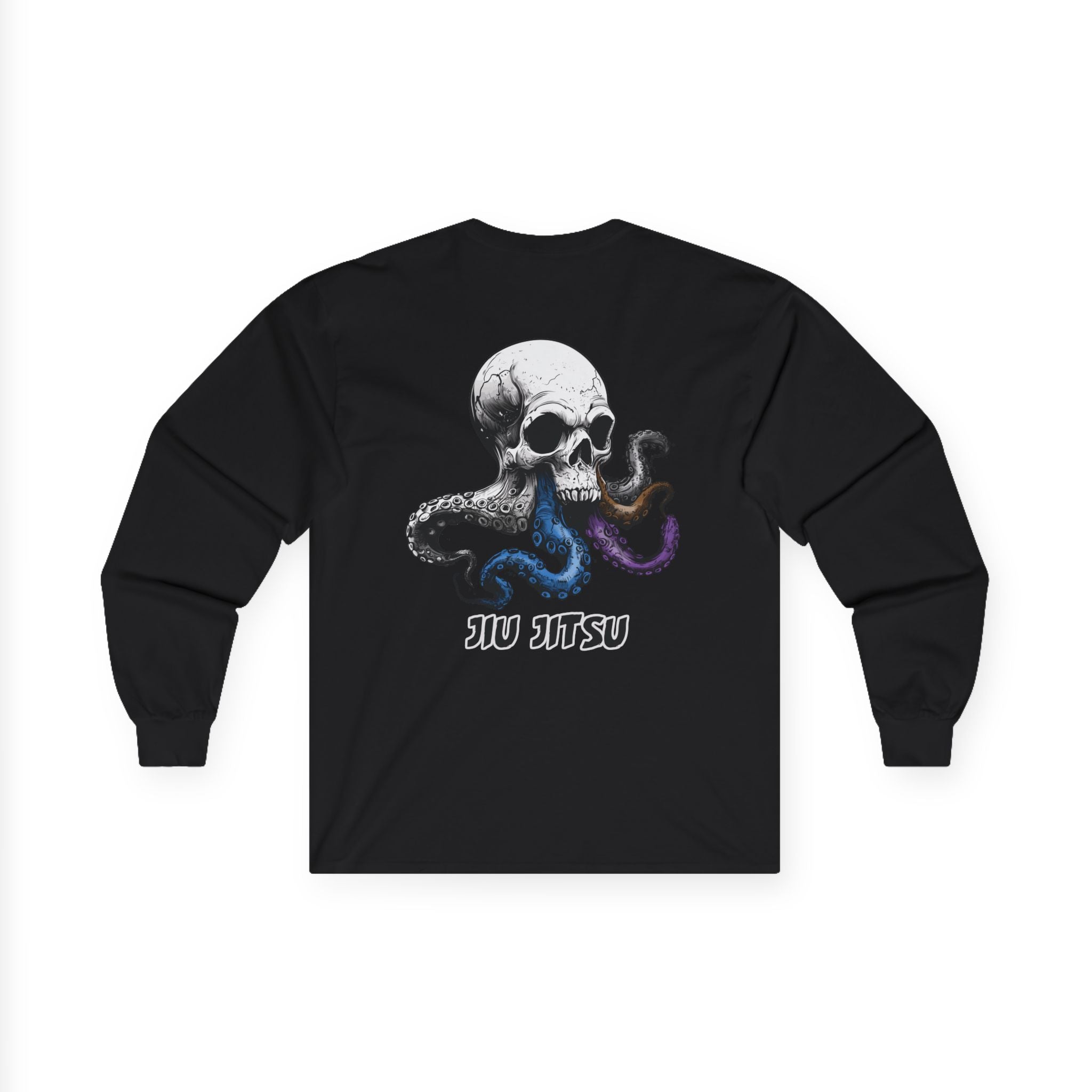 Skull Octopus Belts Jiu Jitsu Unisex Long Sleeve T-shirt
