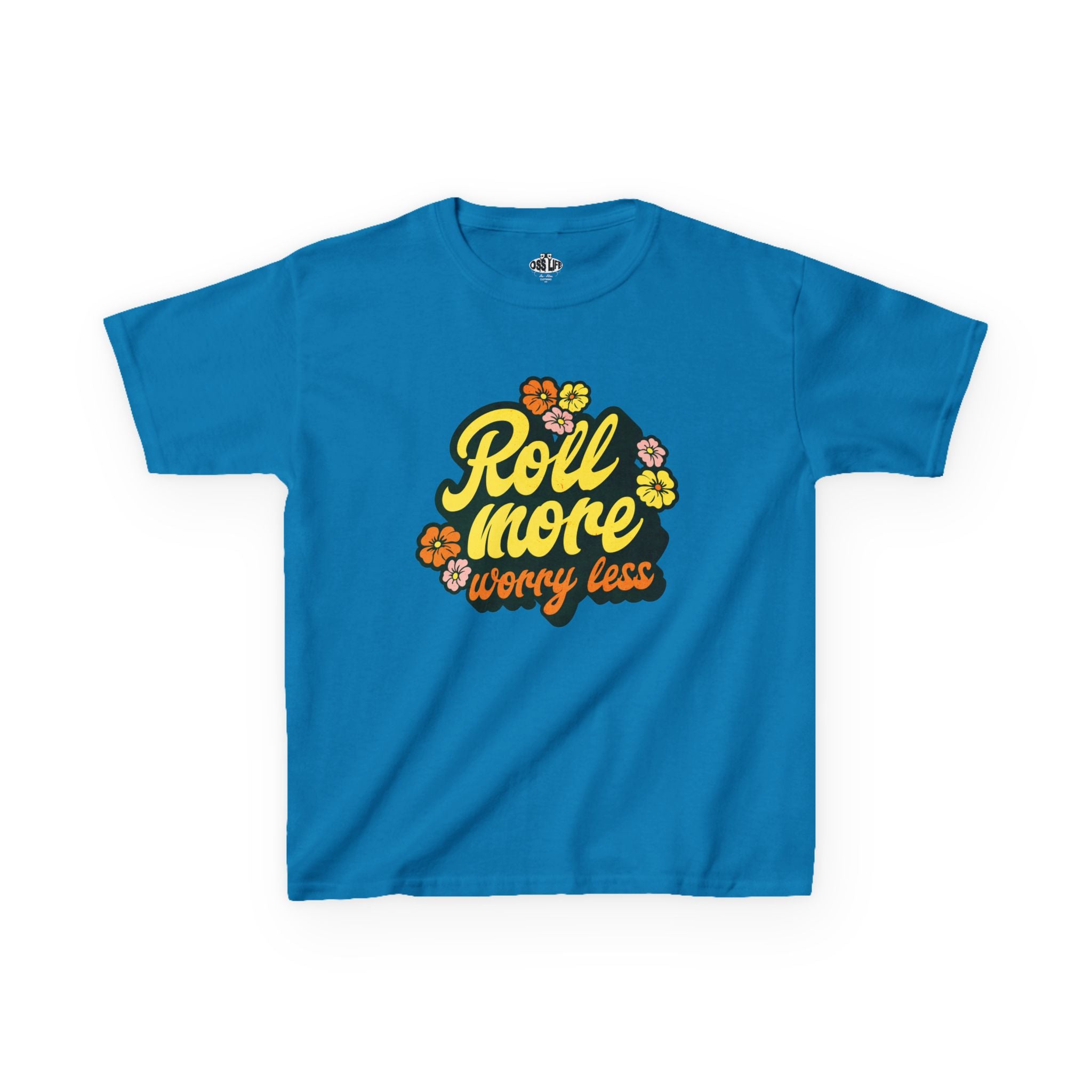 Kids Roll More Worry Less Tee