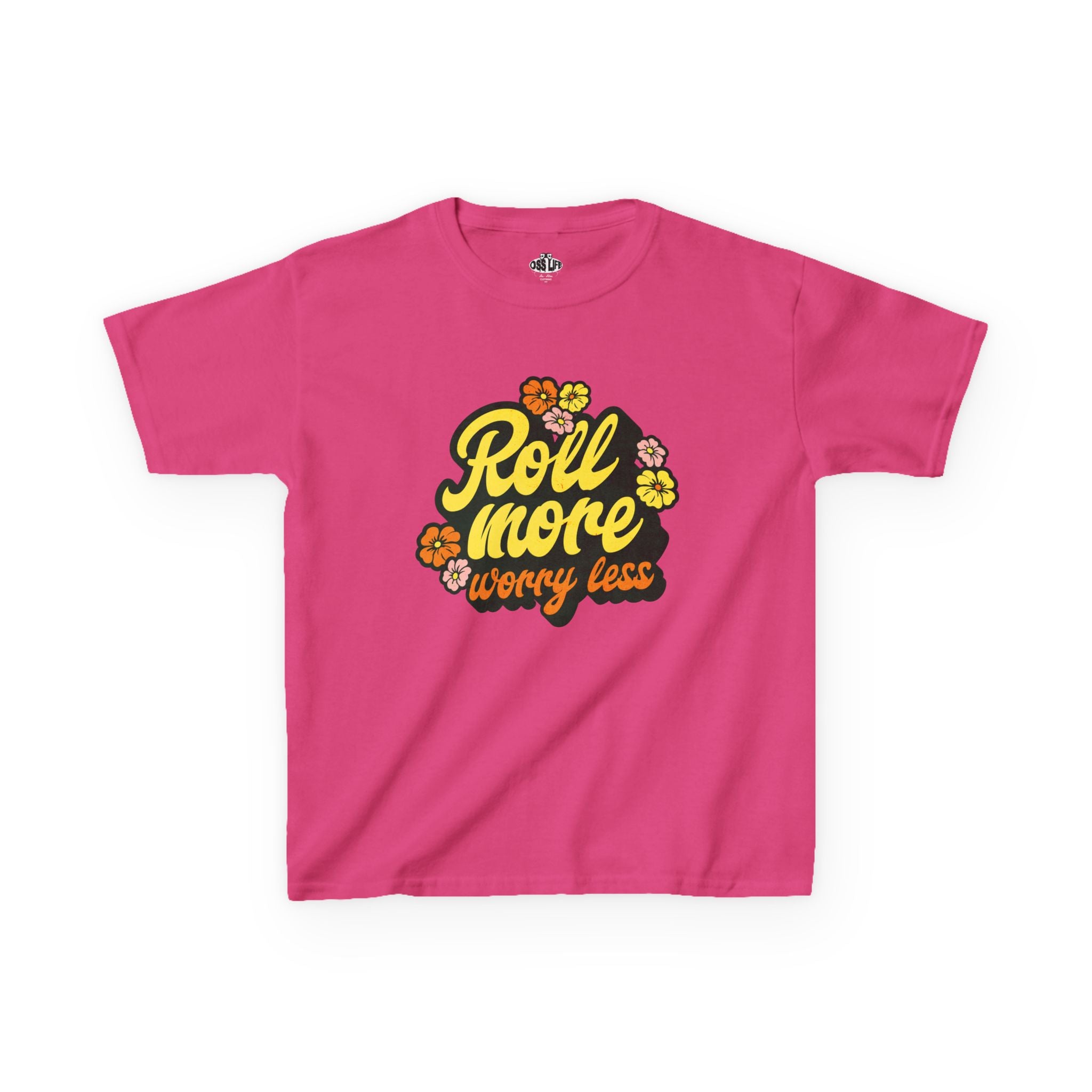 Kids Roll More Worry Less Tee