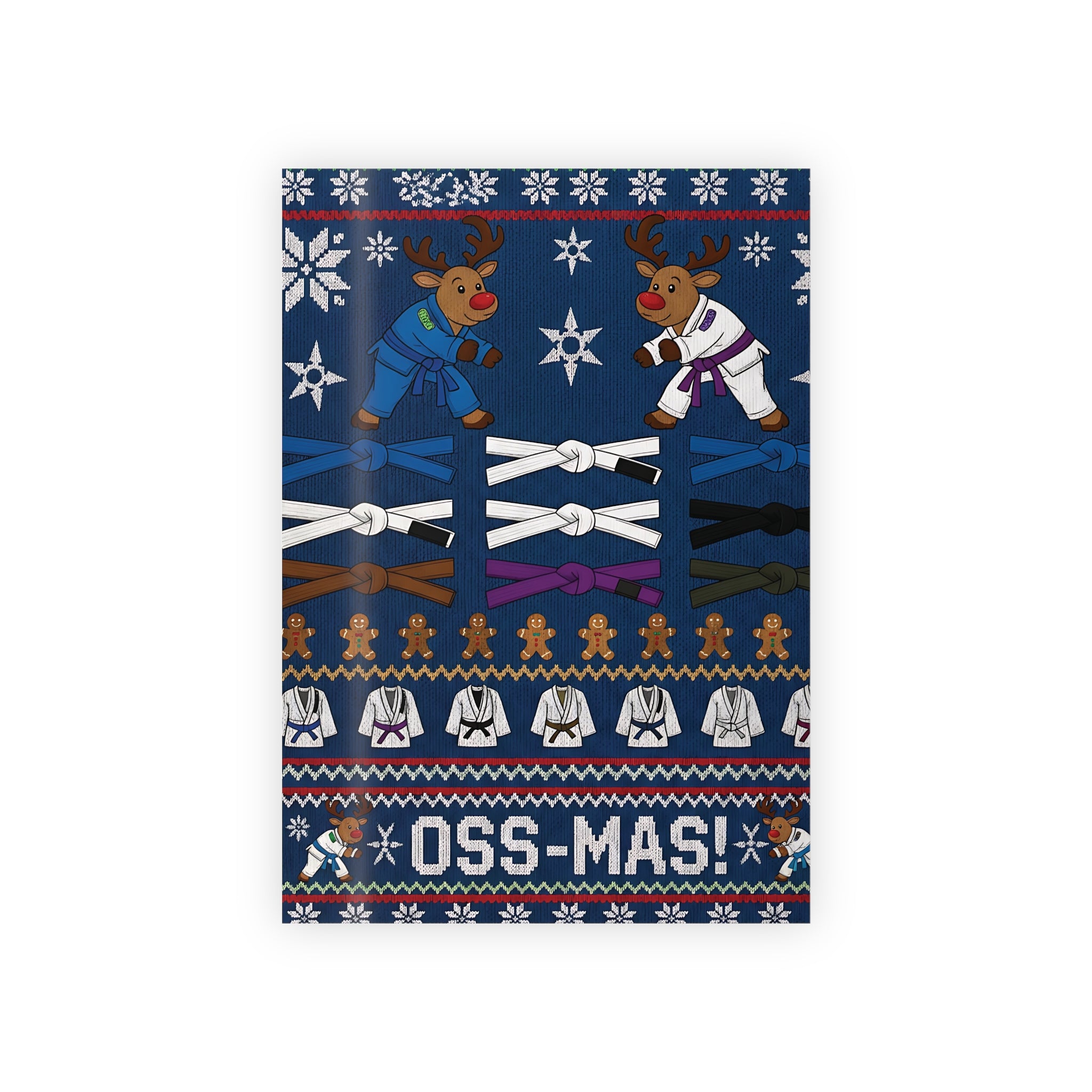 OSS-mas! Reindeer Grapplers Jiu-Jitsu Holiday Gift Wrapping Paper (1 roll)