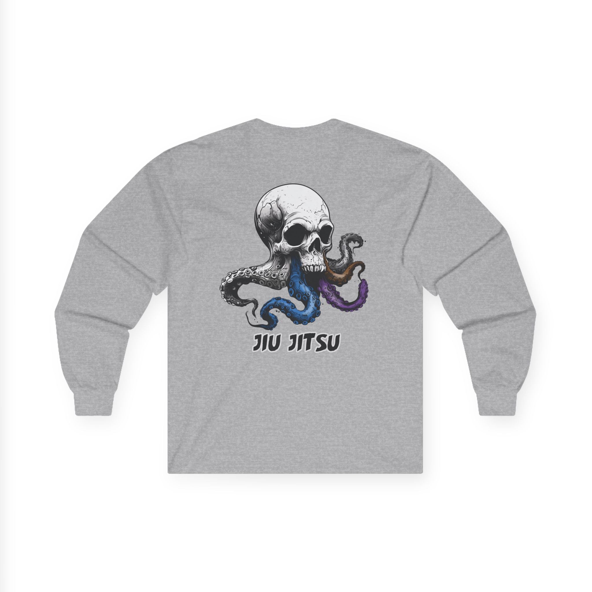 Skull Octopus Belts Jiu Jitsu Unisex Long Sleeve T-shirt
