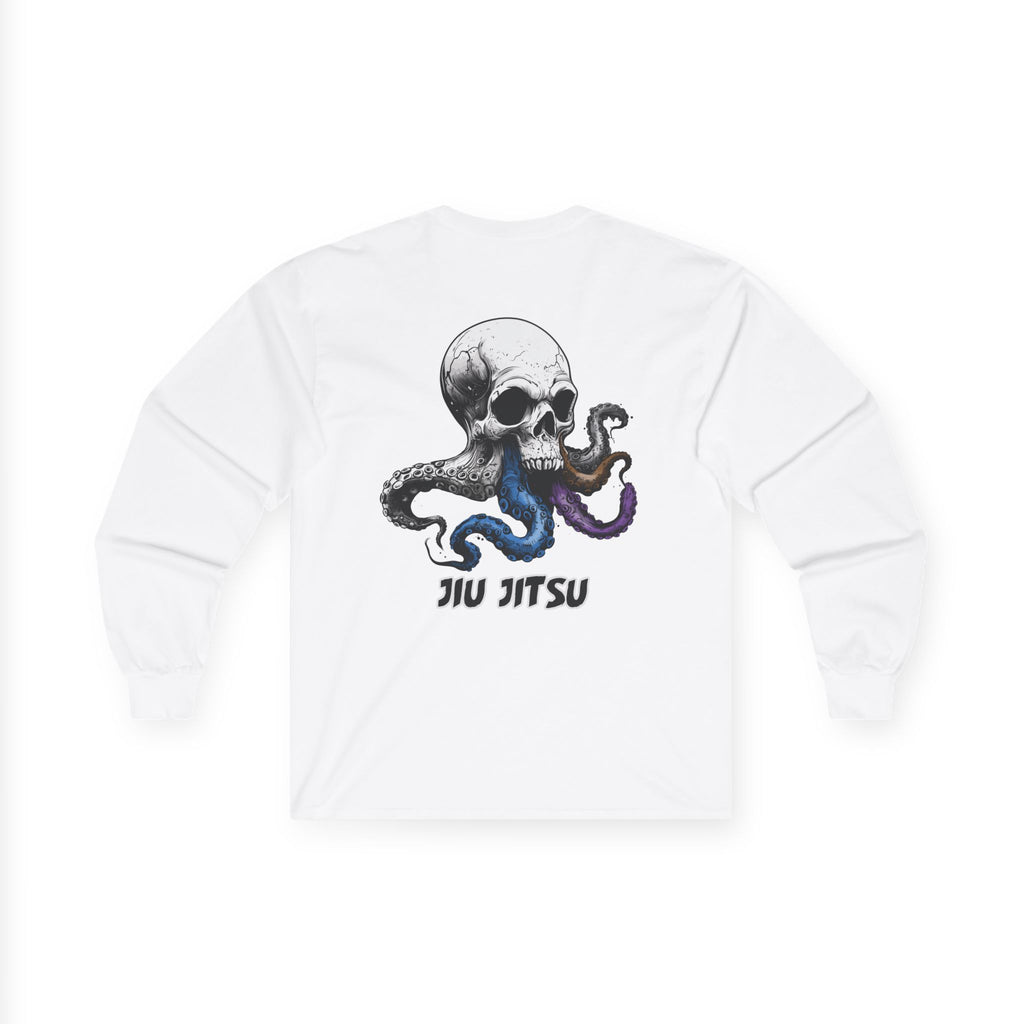 Skull Octopus Belts Jiu Jitsu Unisex Long Sleeve T-shirt
