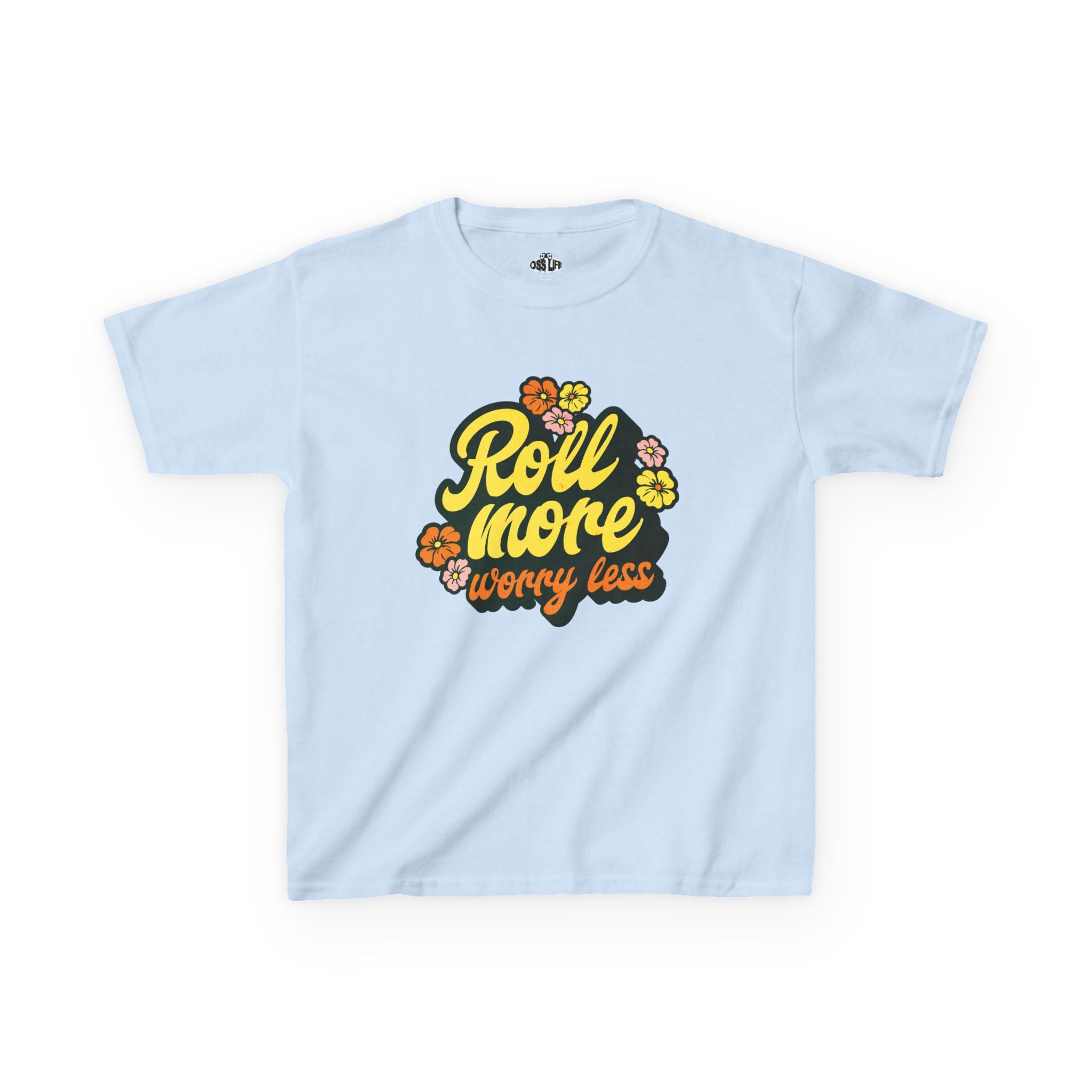 Kids Roll More Worry Less Tee