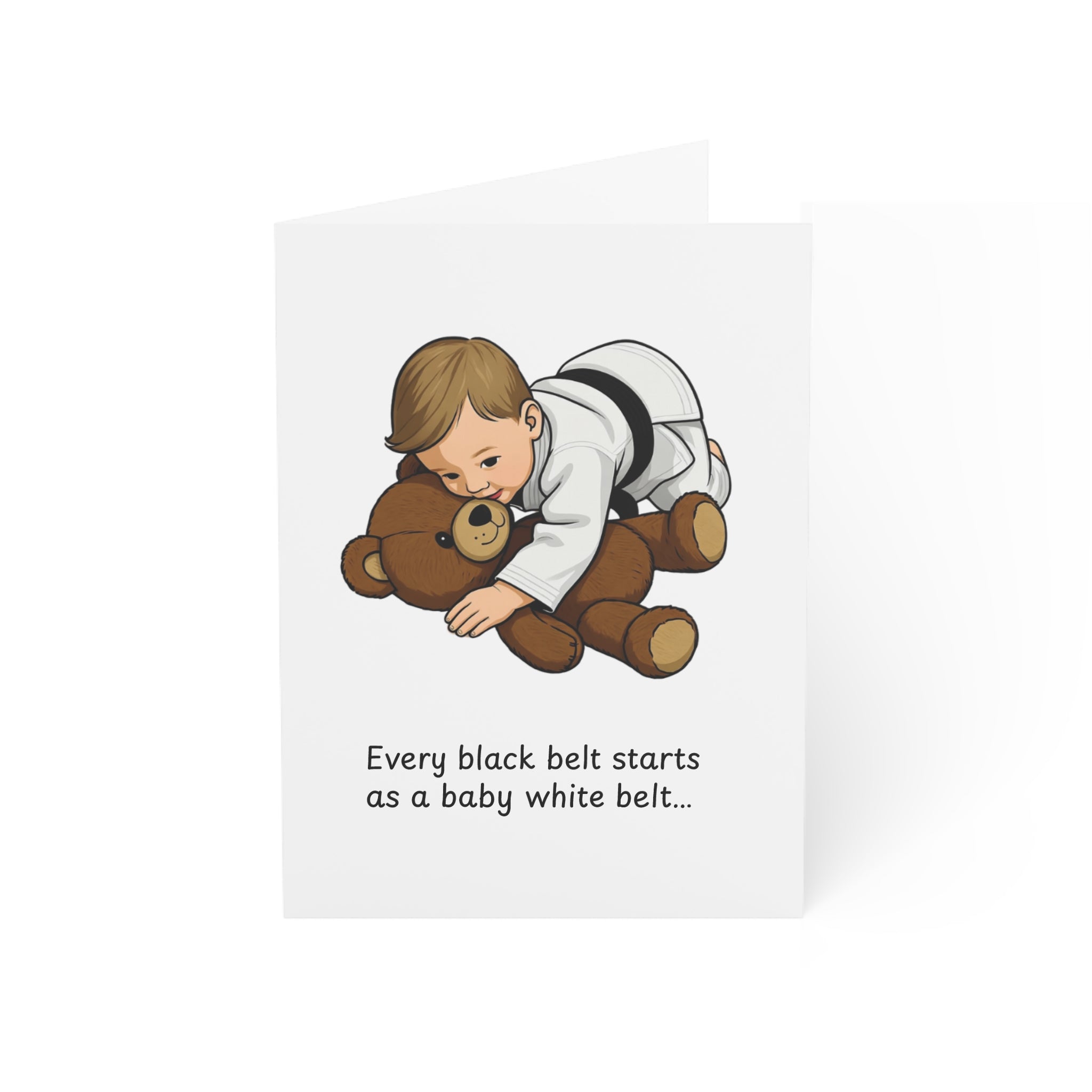 Jiu-Jitsu New Baby Boy Greeting Card (1 card)