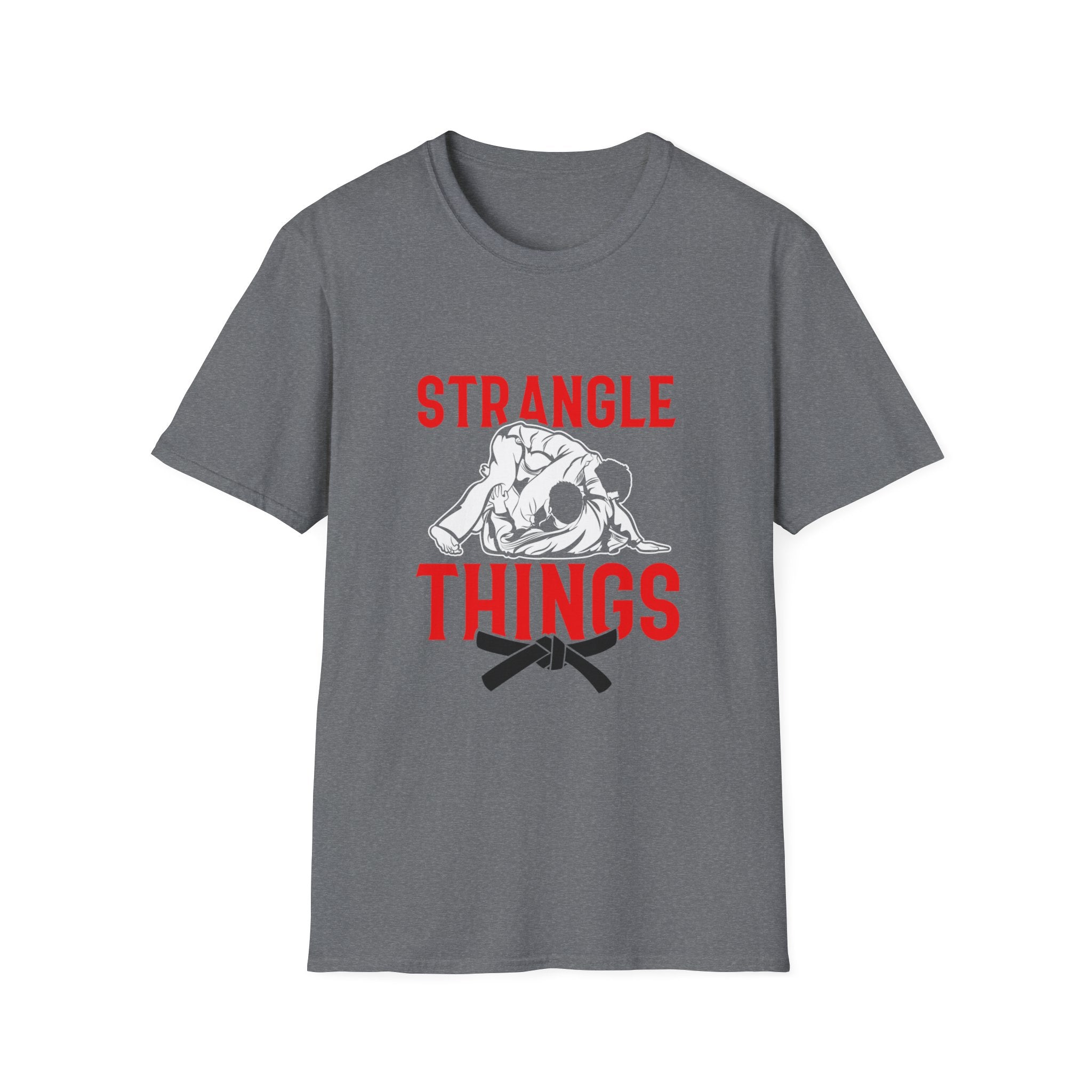 Strangle Things Black Belt Unisex Softstyle T-Shirt