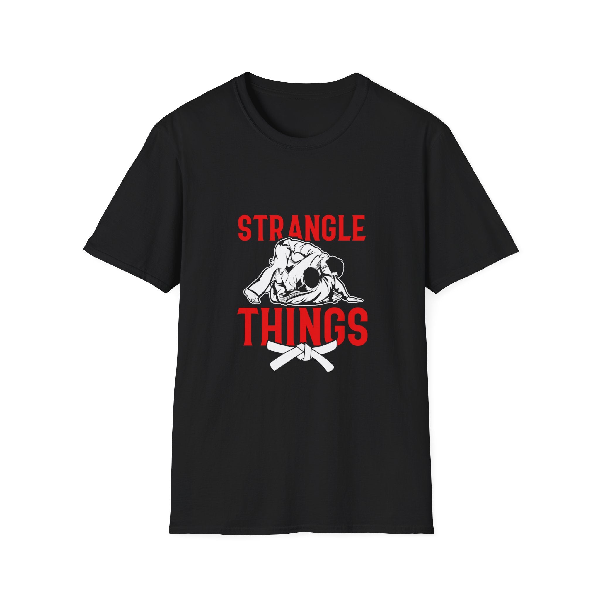 Strangle Things White Belt Unisex Softstyle T-Shirt