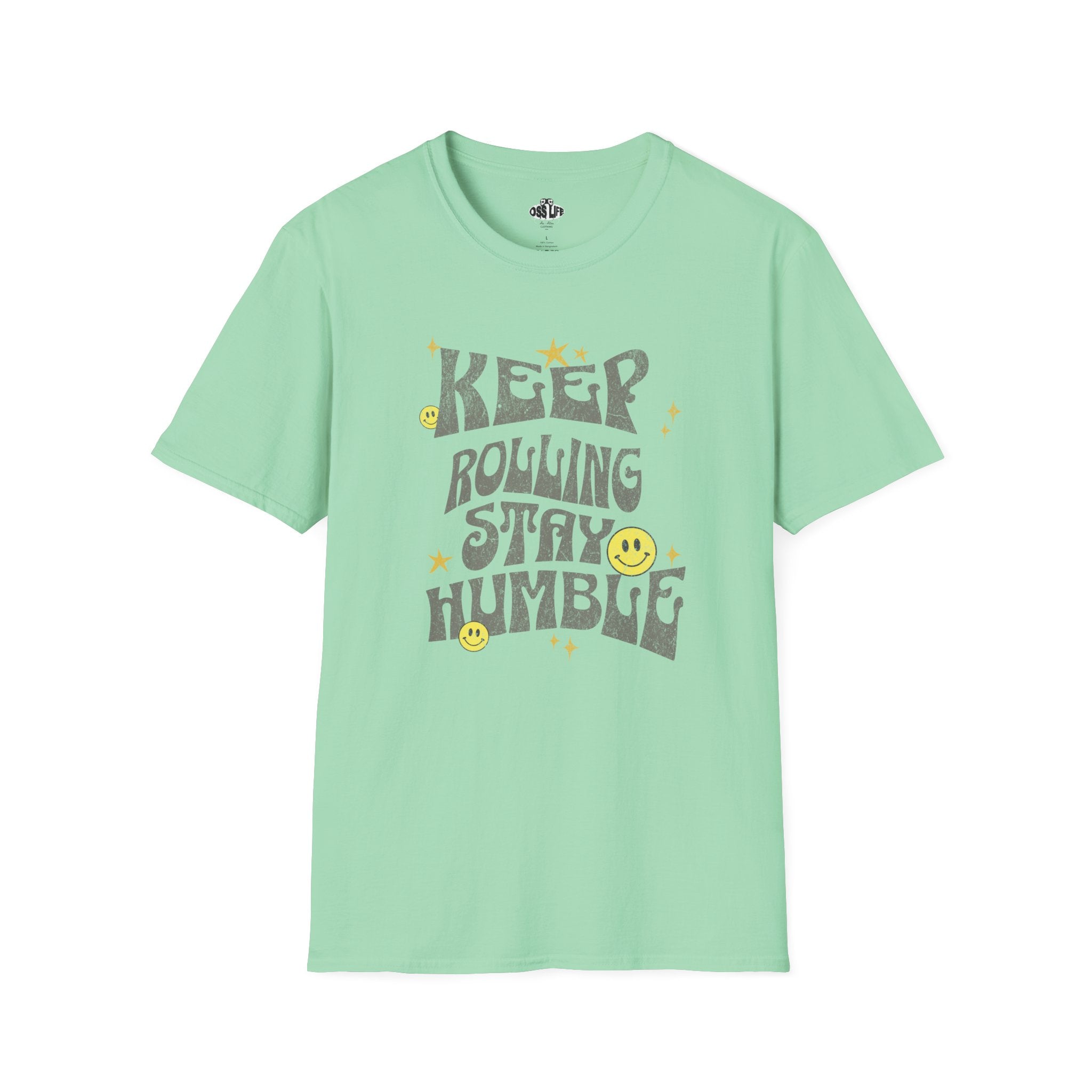 Keep Rolling Stay Humble Softstyle Adult Unisex T-shirt